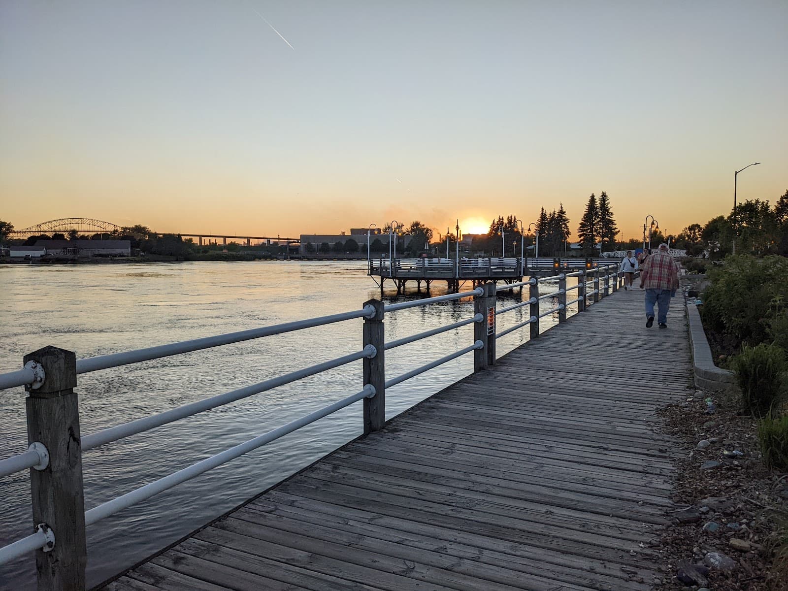 St. Marys River Boardwalk Sault Ste. Marie Michigan - Image 1