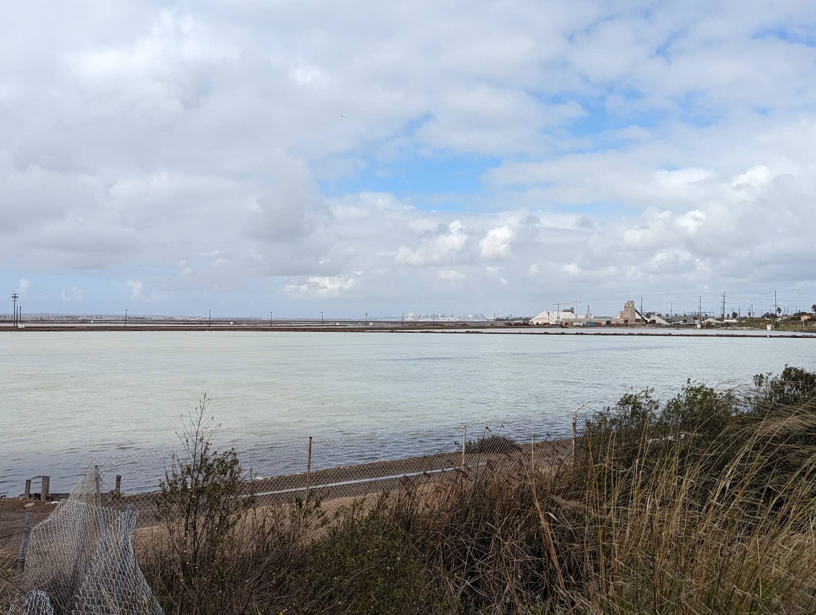 Shimmering Evaporation Ponds