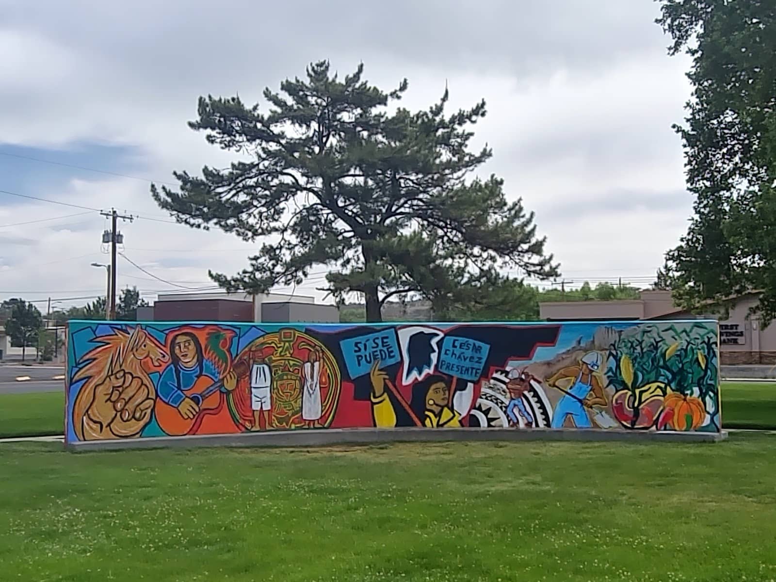 Vibrant Mural Wall