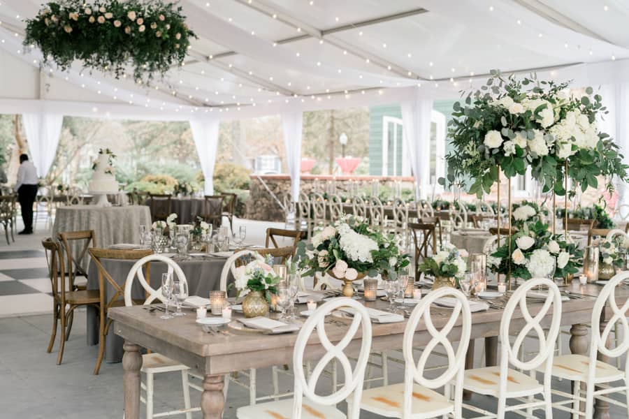 Tented Reception Area