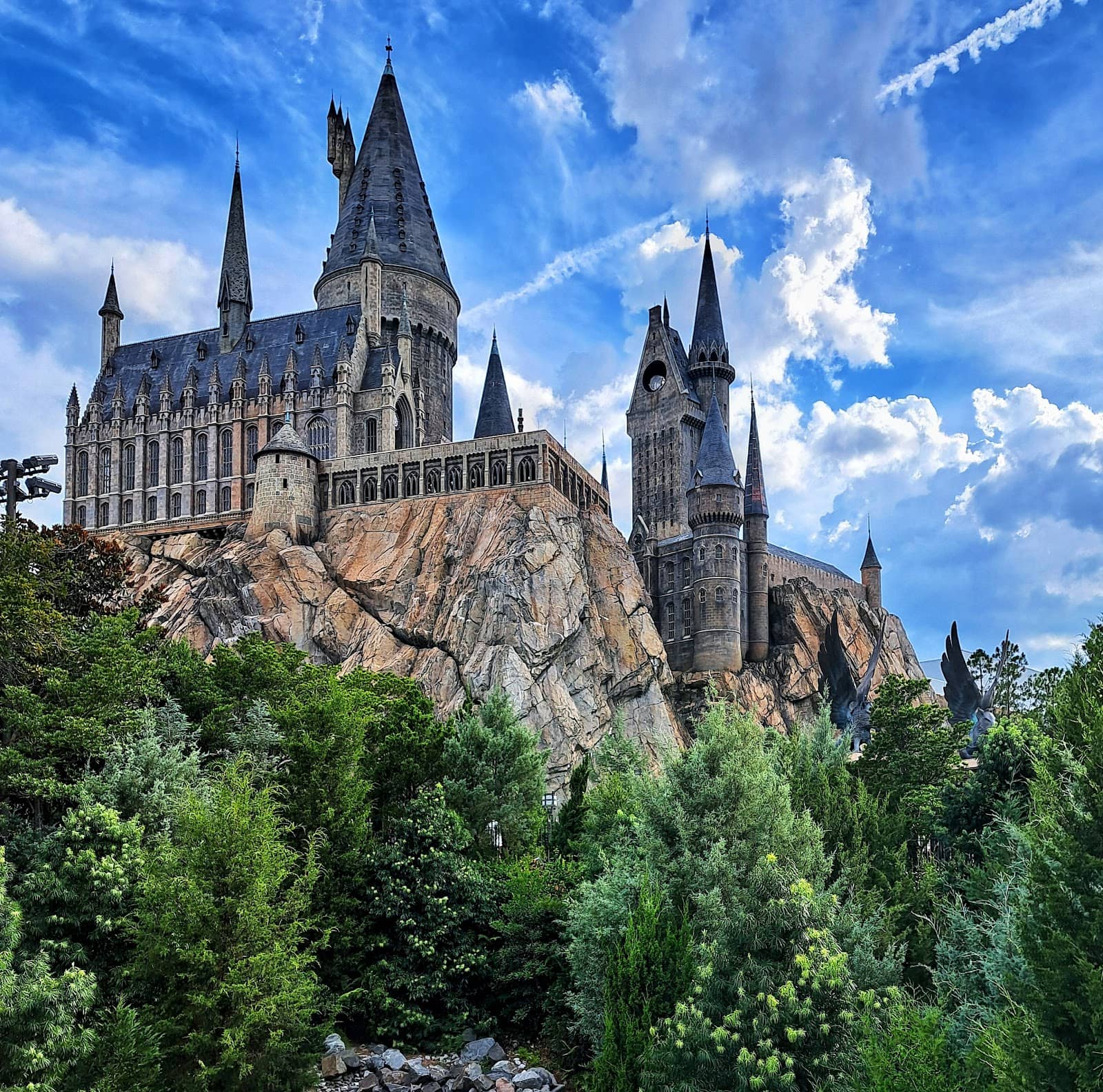 The Nighttime Lights at Hogwarts Castle