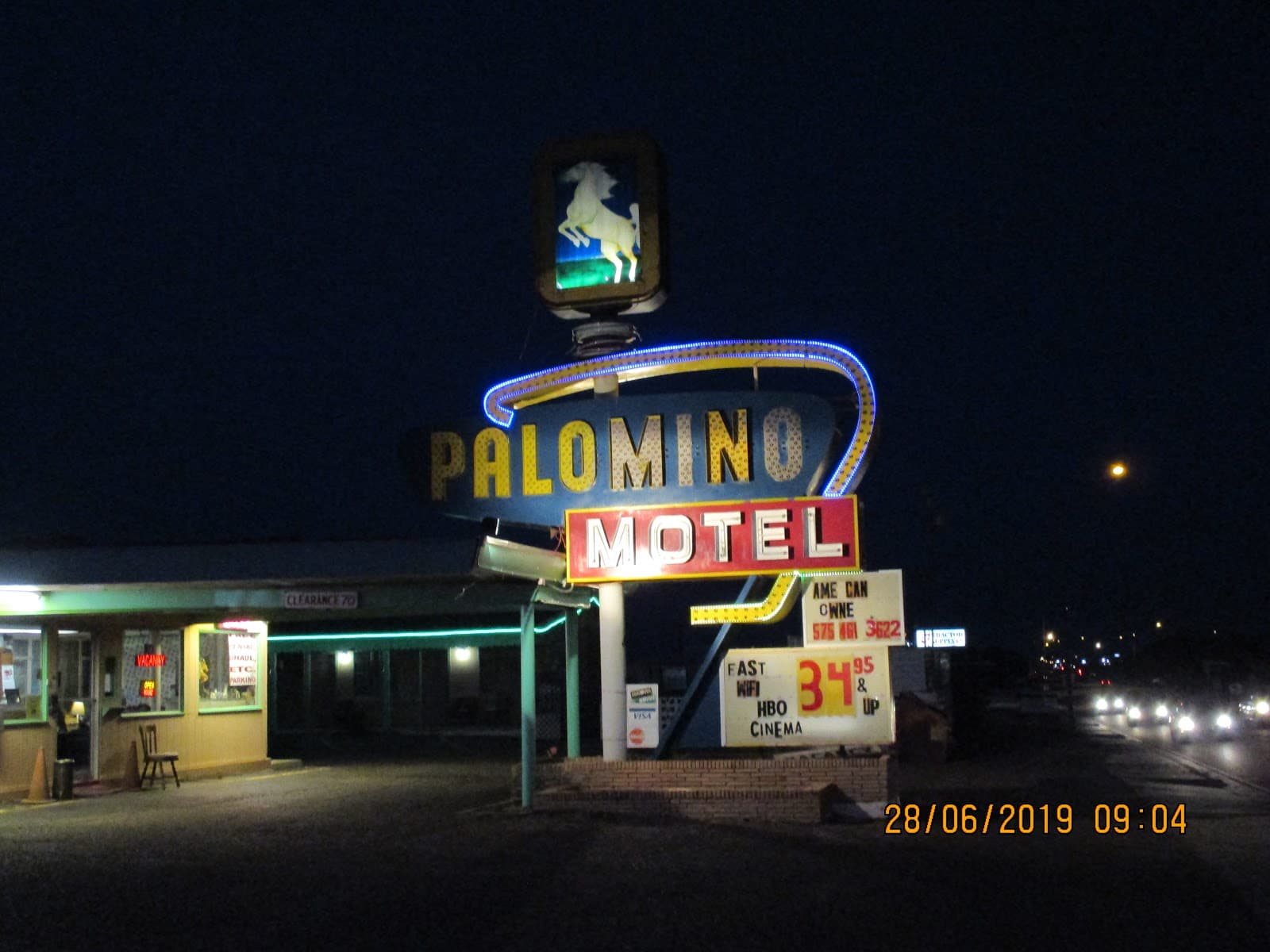 Palomino Motel Neon Sign - Image 1
