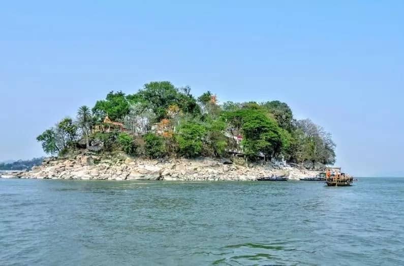 Peacock Island's Unique Shape