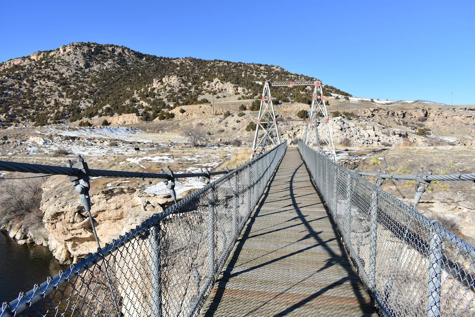 Barkers Creek Swinging Bridge