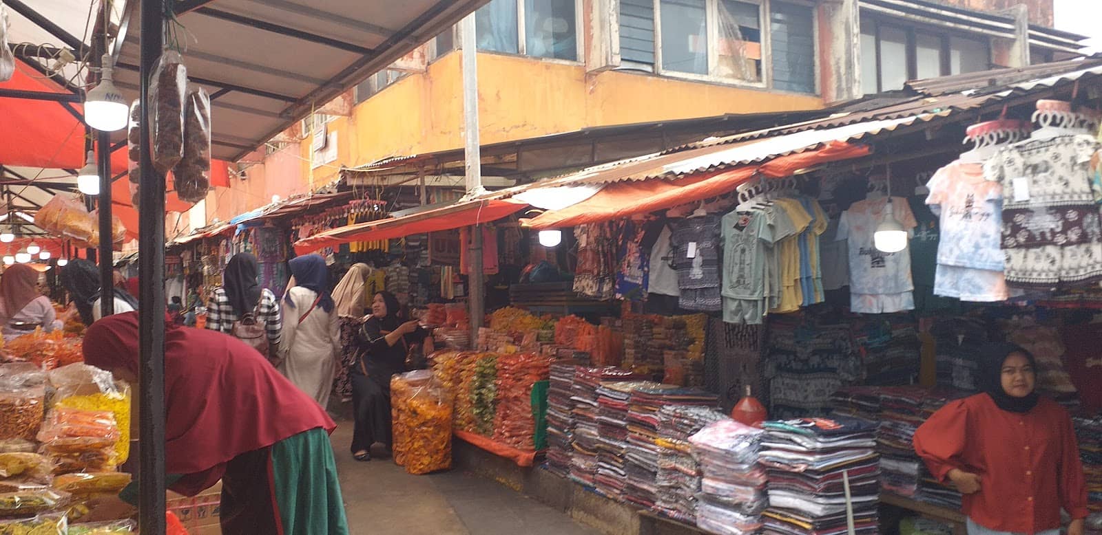 Bustling Market Atmosphere