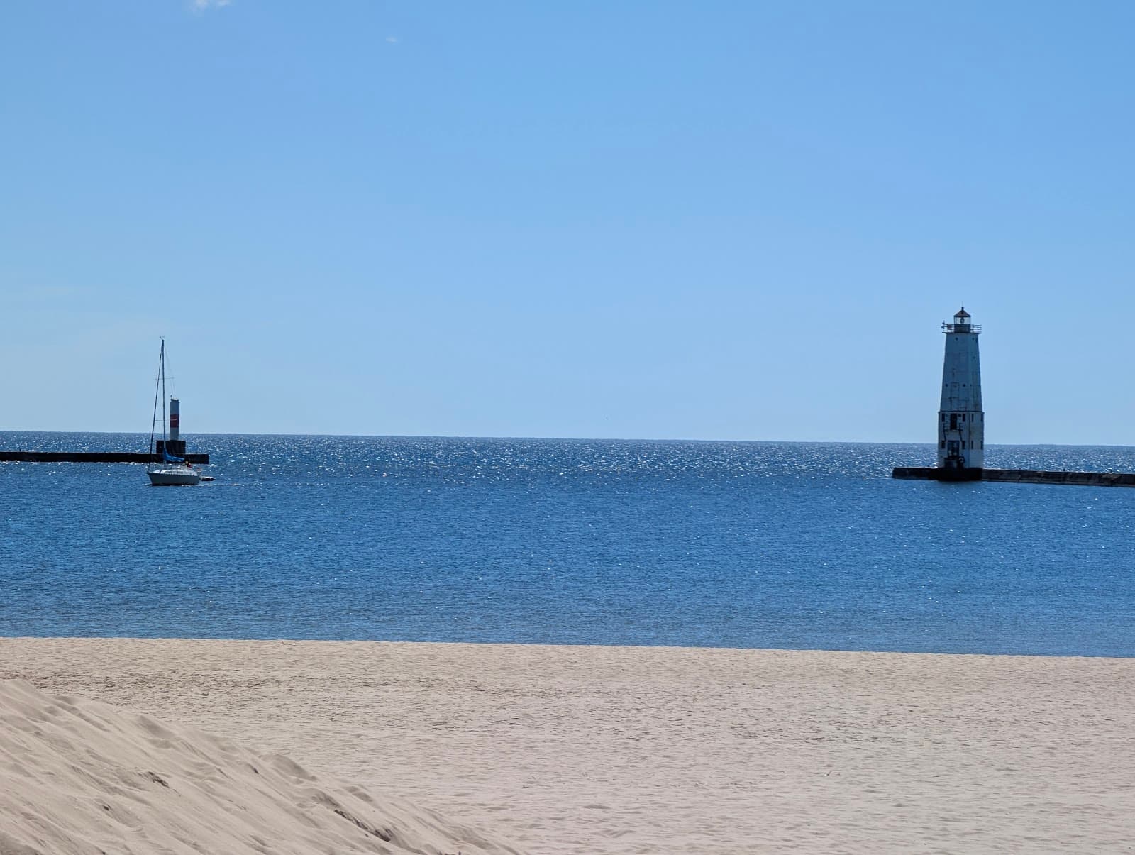 Frankfort Beach & Lake Michigan Boardwalk Frankfort MI - Image 1