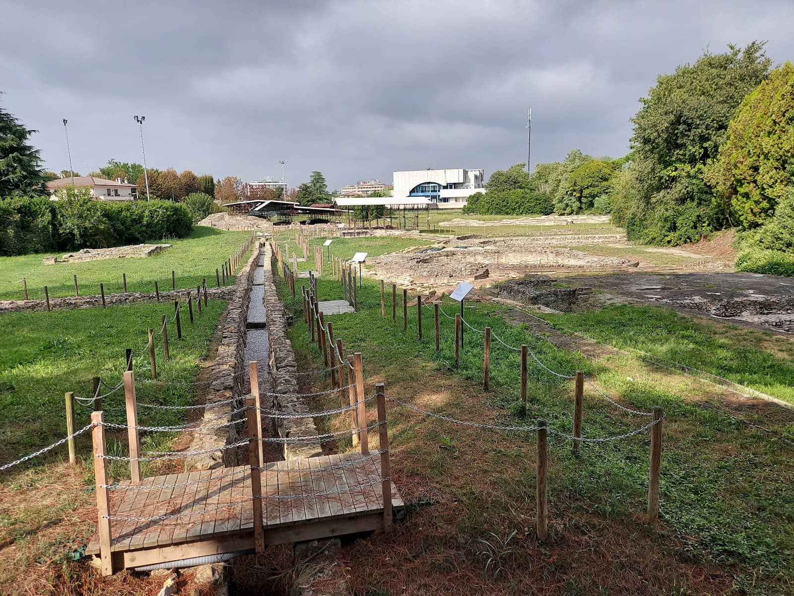 Double-Apsed Building with Indoor Pool
