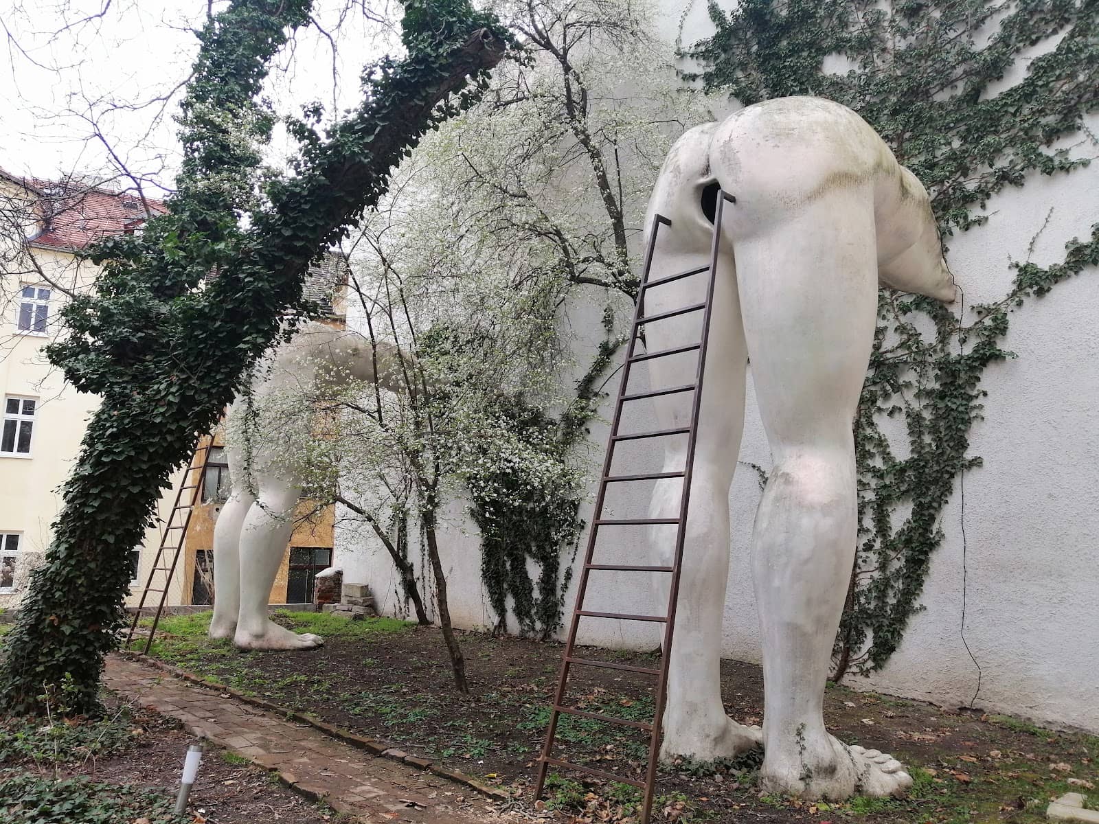 Giant Sculptures in Garden