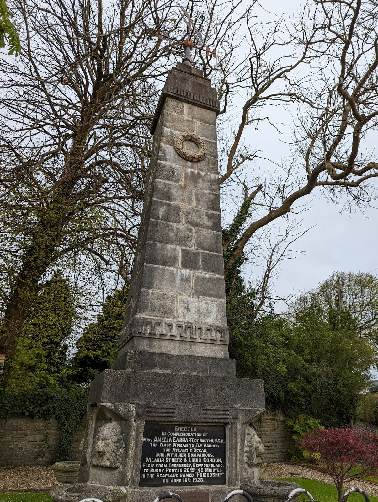 Amelia Earhart Plaque, Burry Port - Image 1