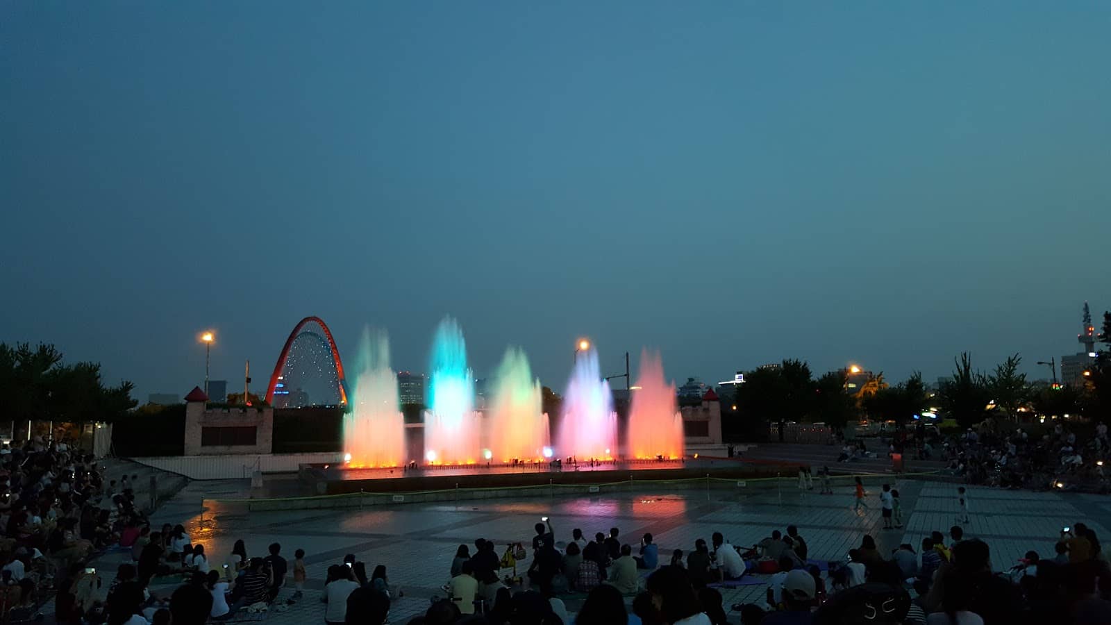 Festive Park Ambiance