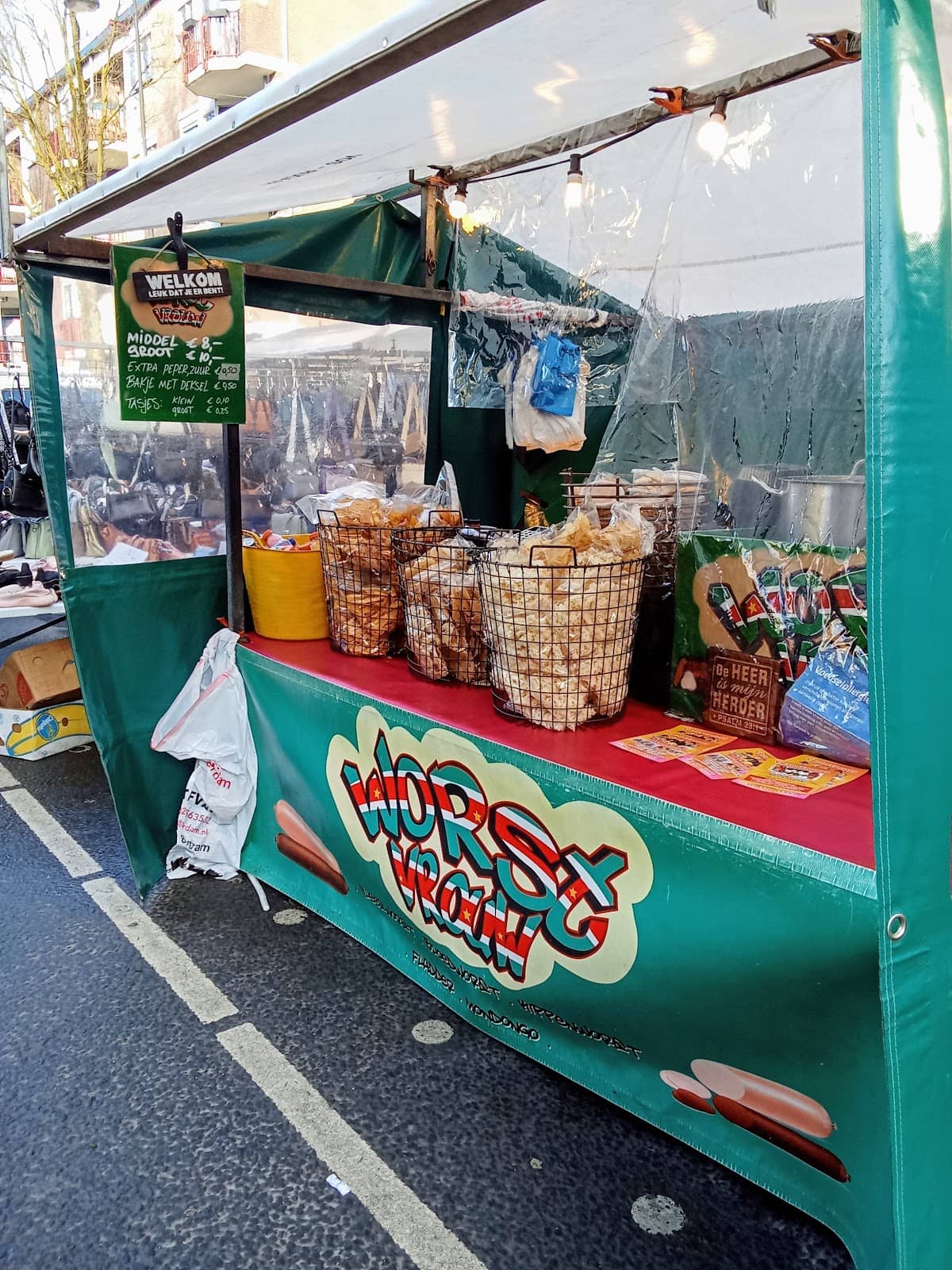 Diverse Market Stalls