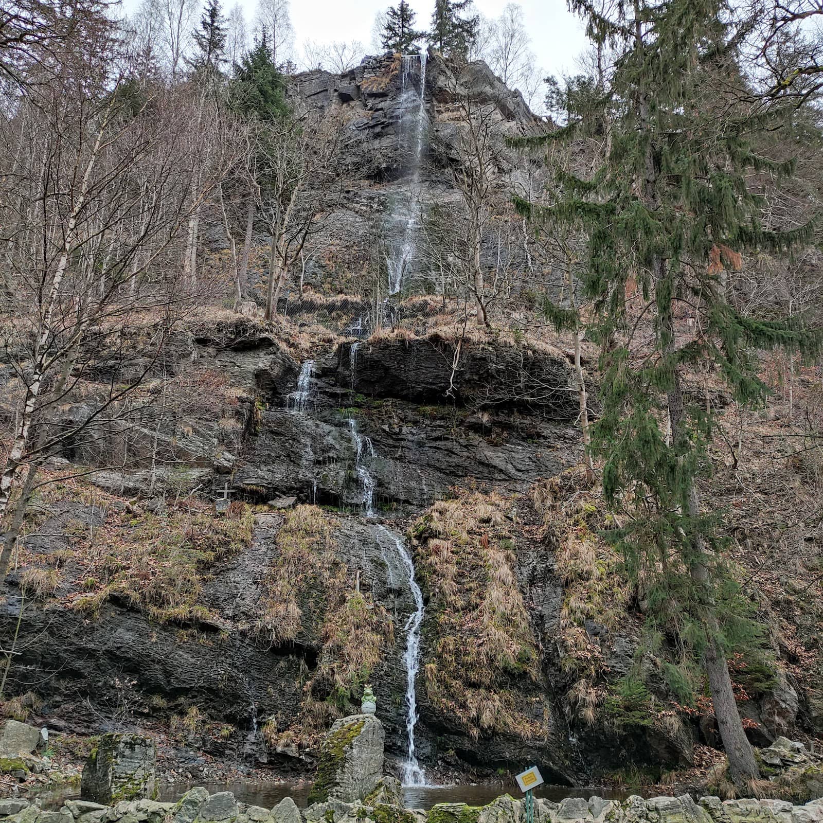 Challenging Waterfall Ascent