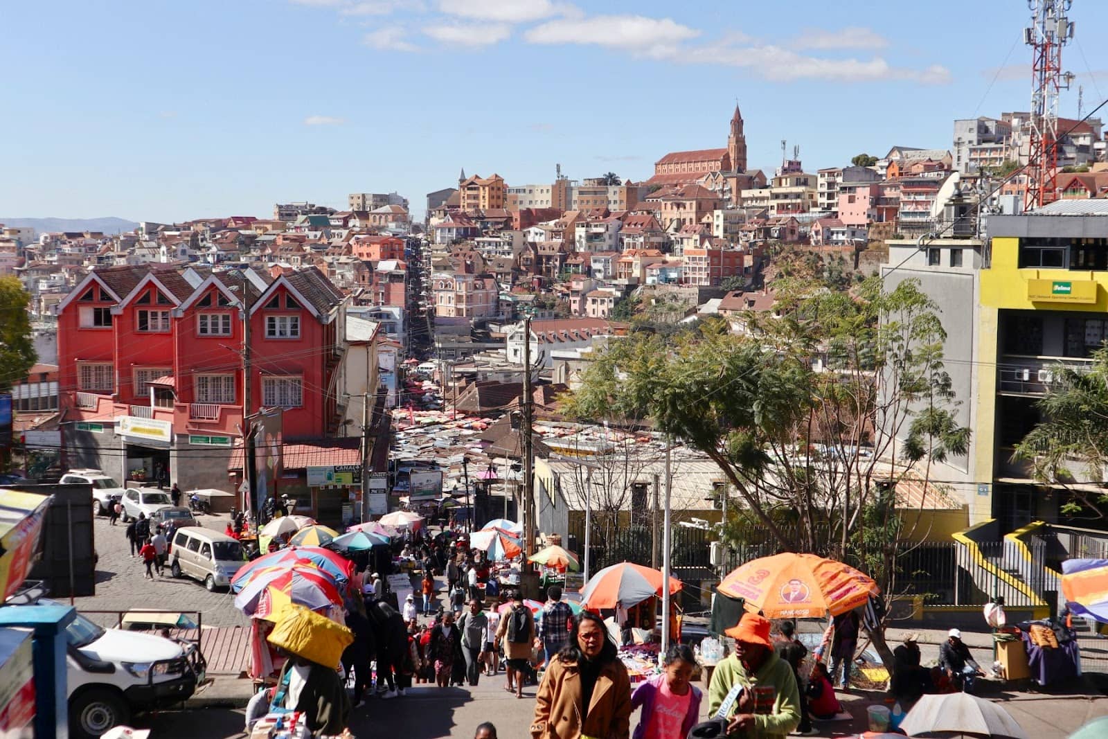 Bustling Street Stalls