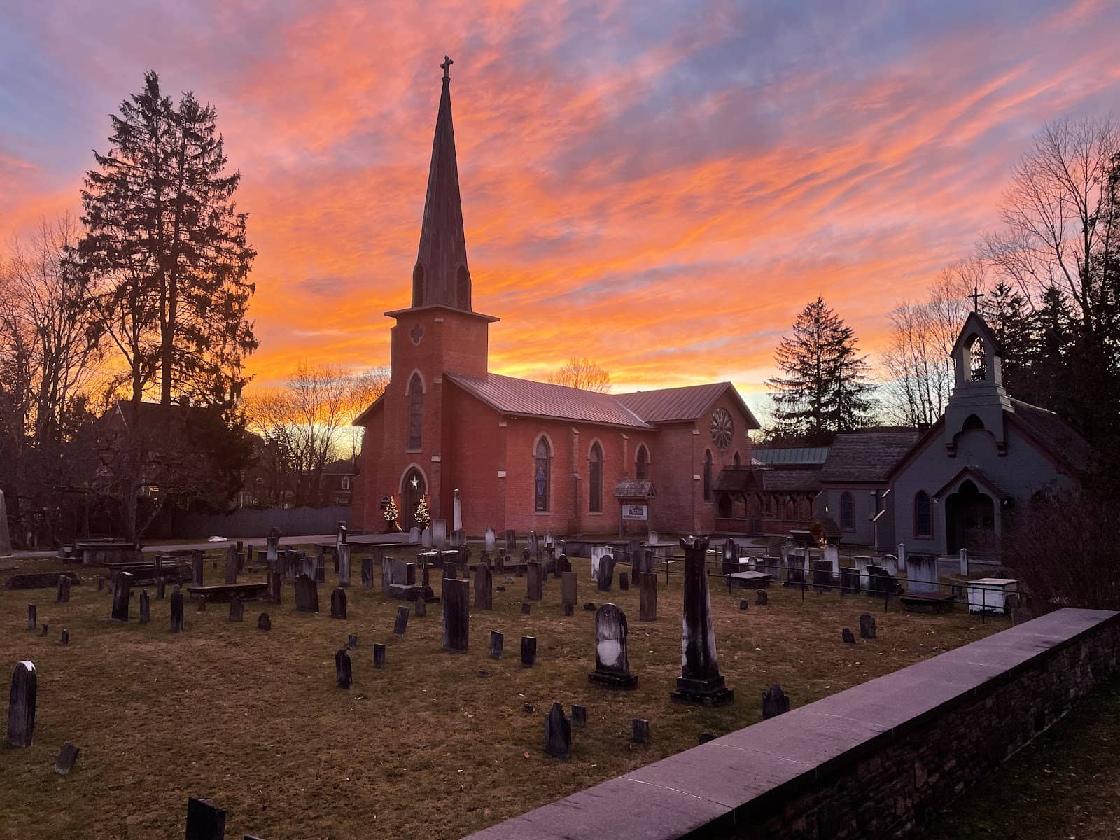 Peaceful Churchyard Ambiance