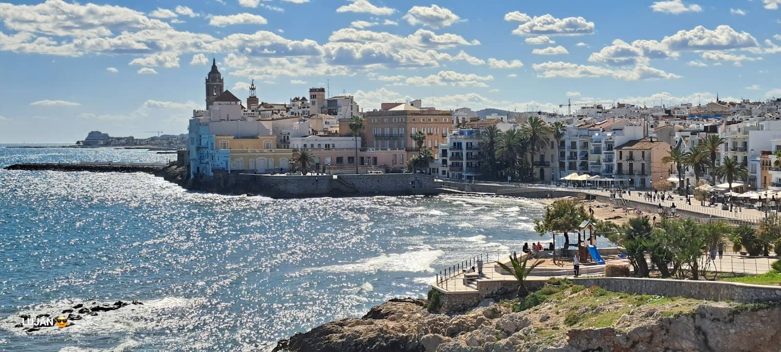 Vibrant Beachfront Promenade