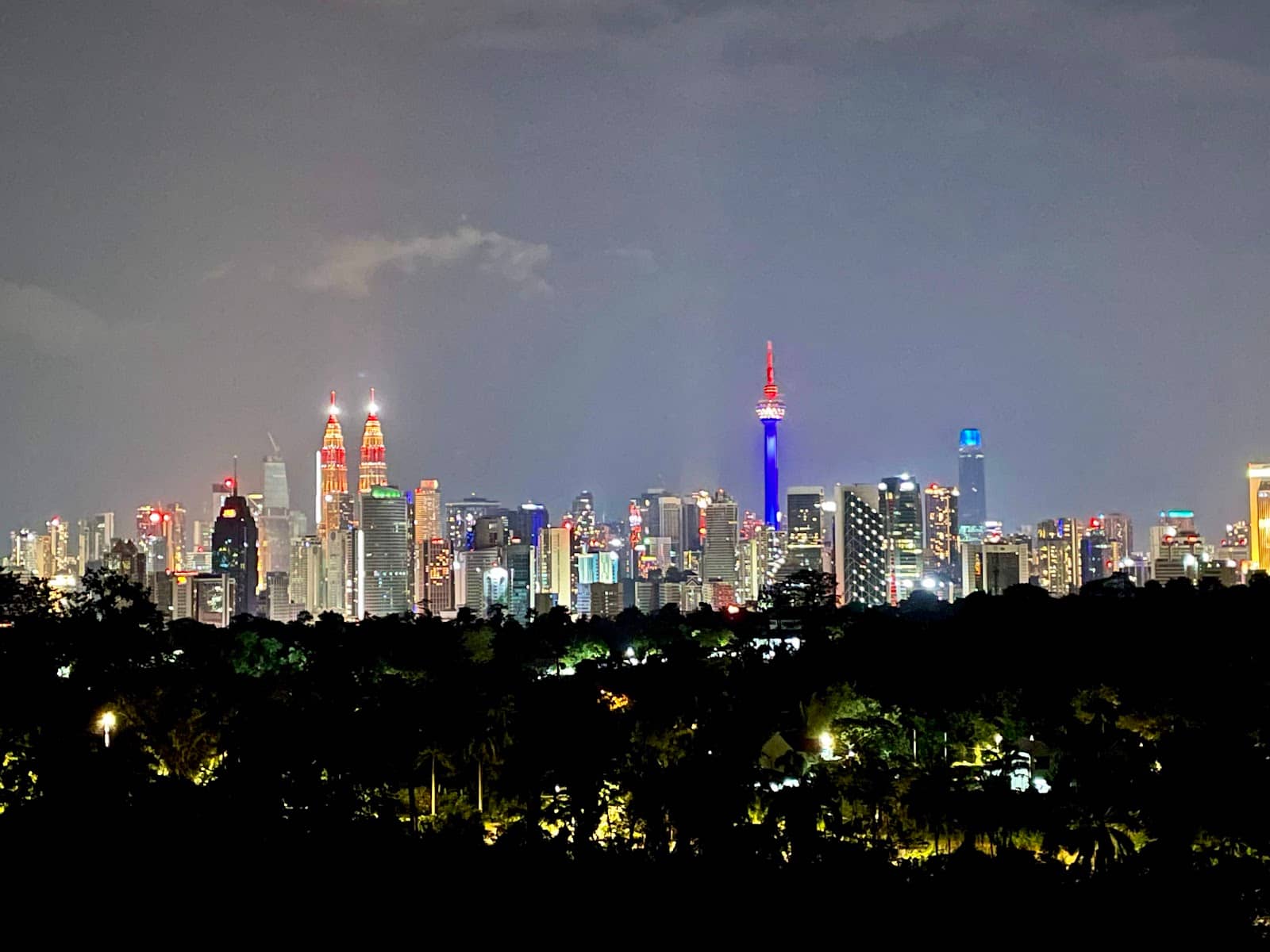 Nighttime City Lights