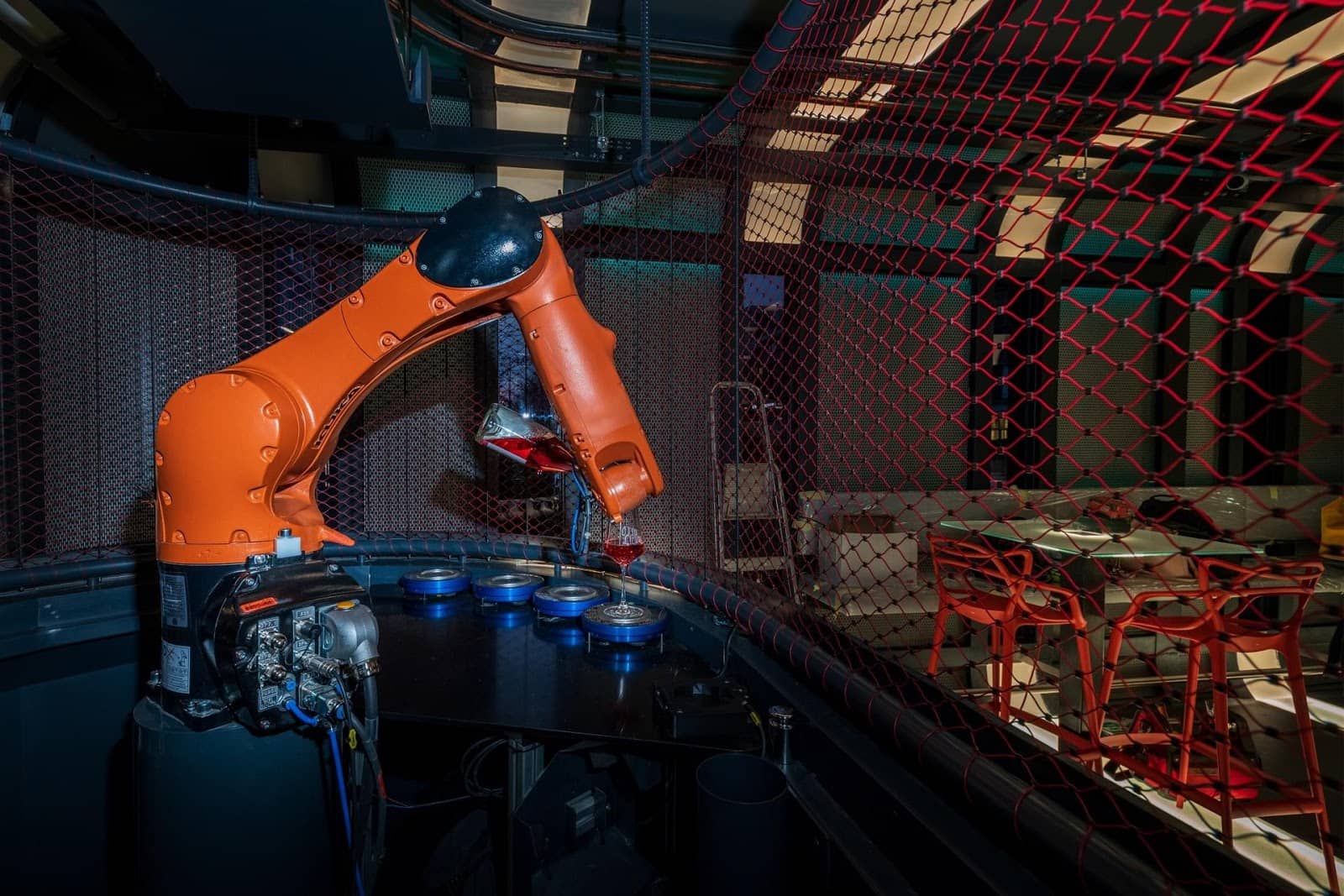 Robotic Arm Wine Service