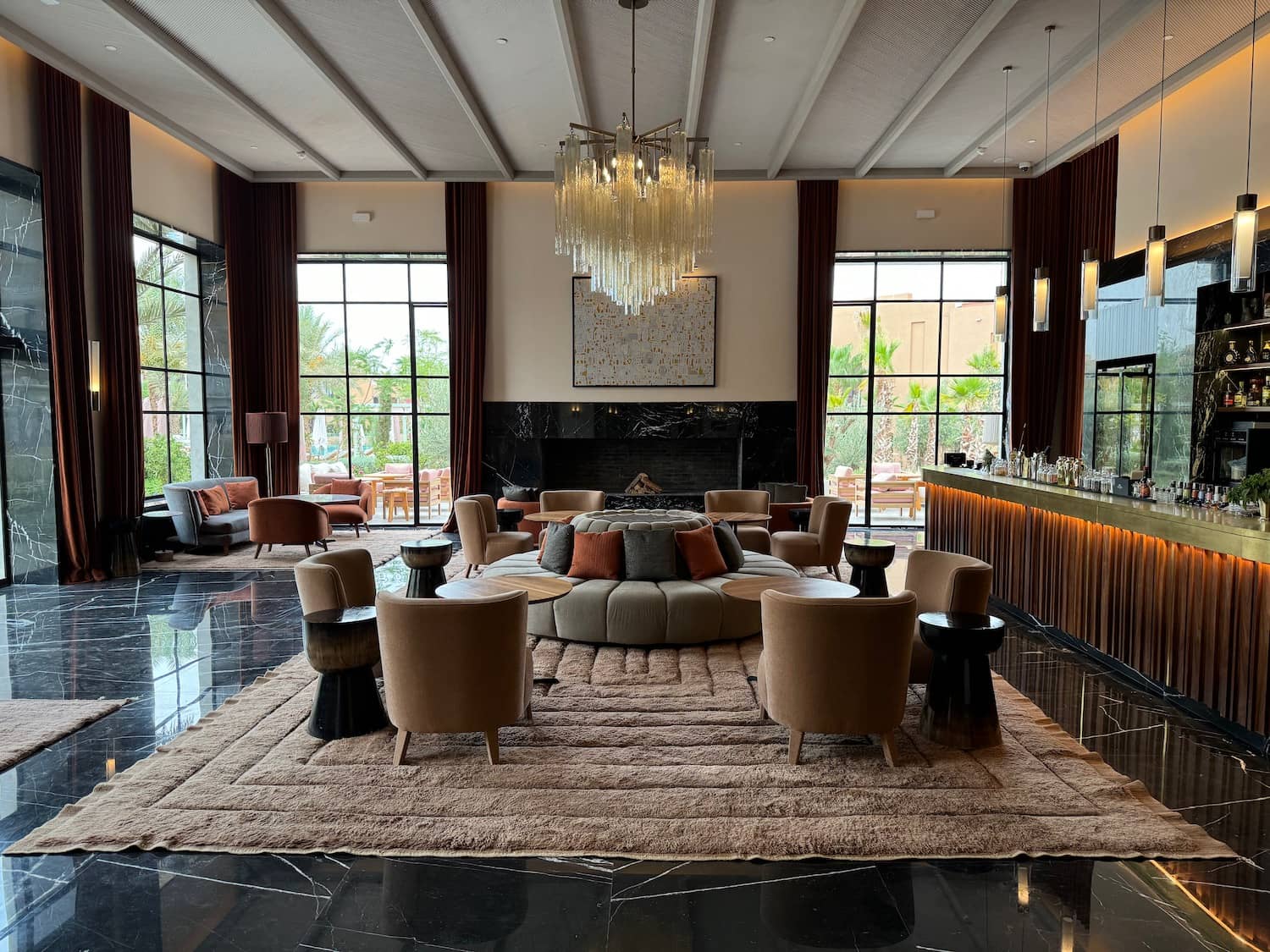 Ornate Lobby and Bar