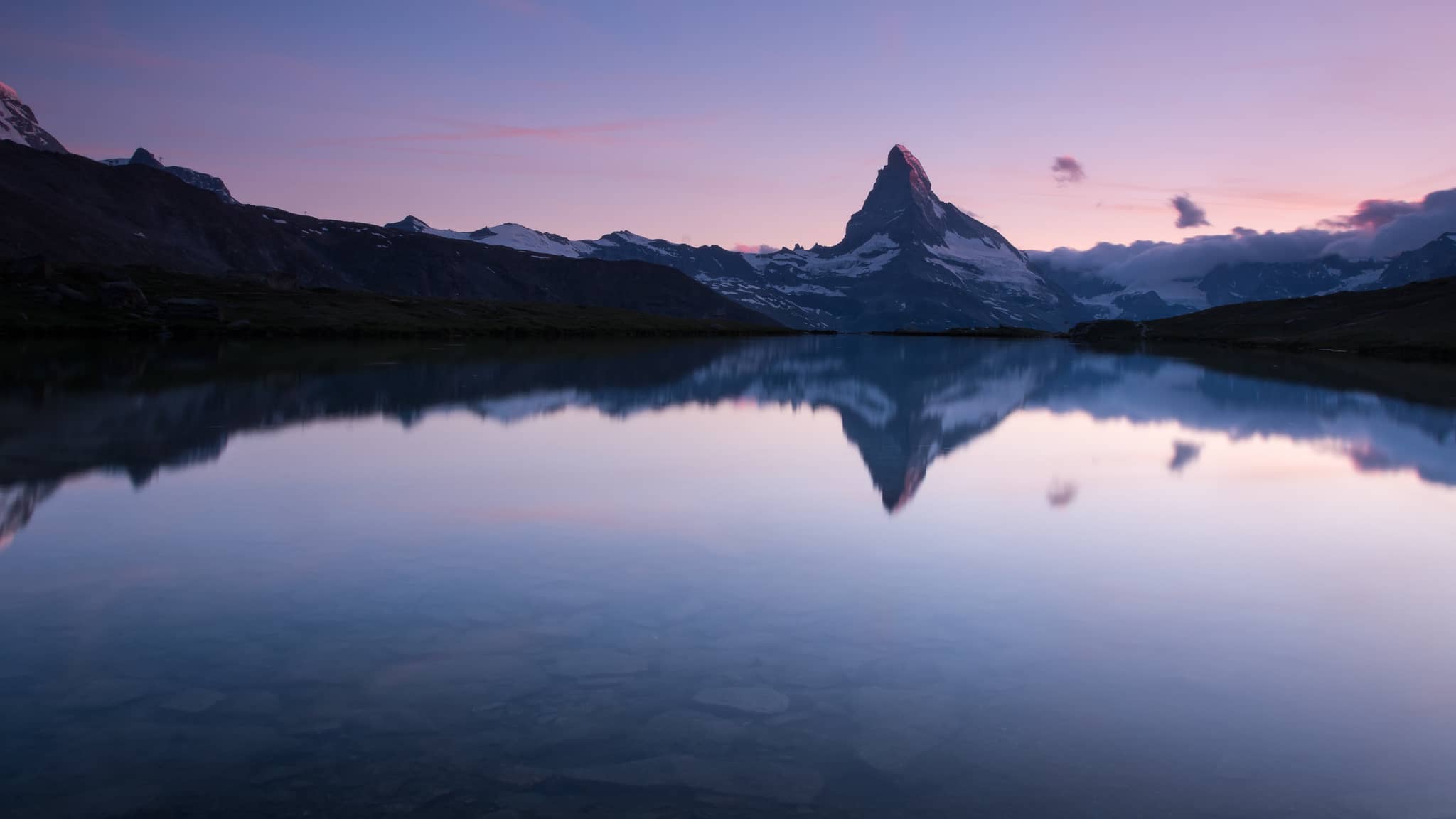 Stellisee Lake Reflection