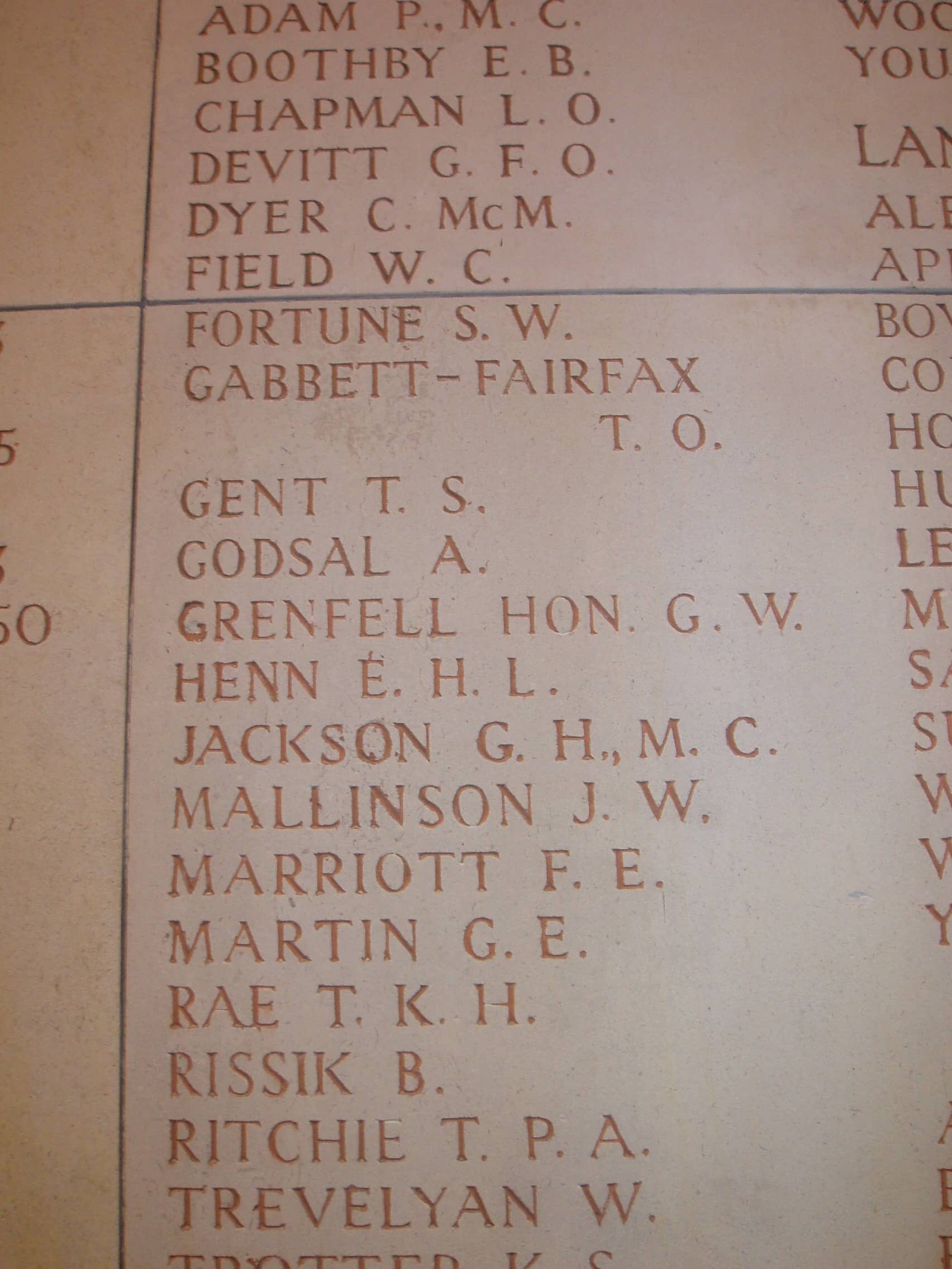 Names of the Fallen