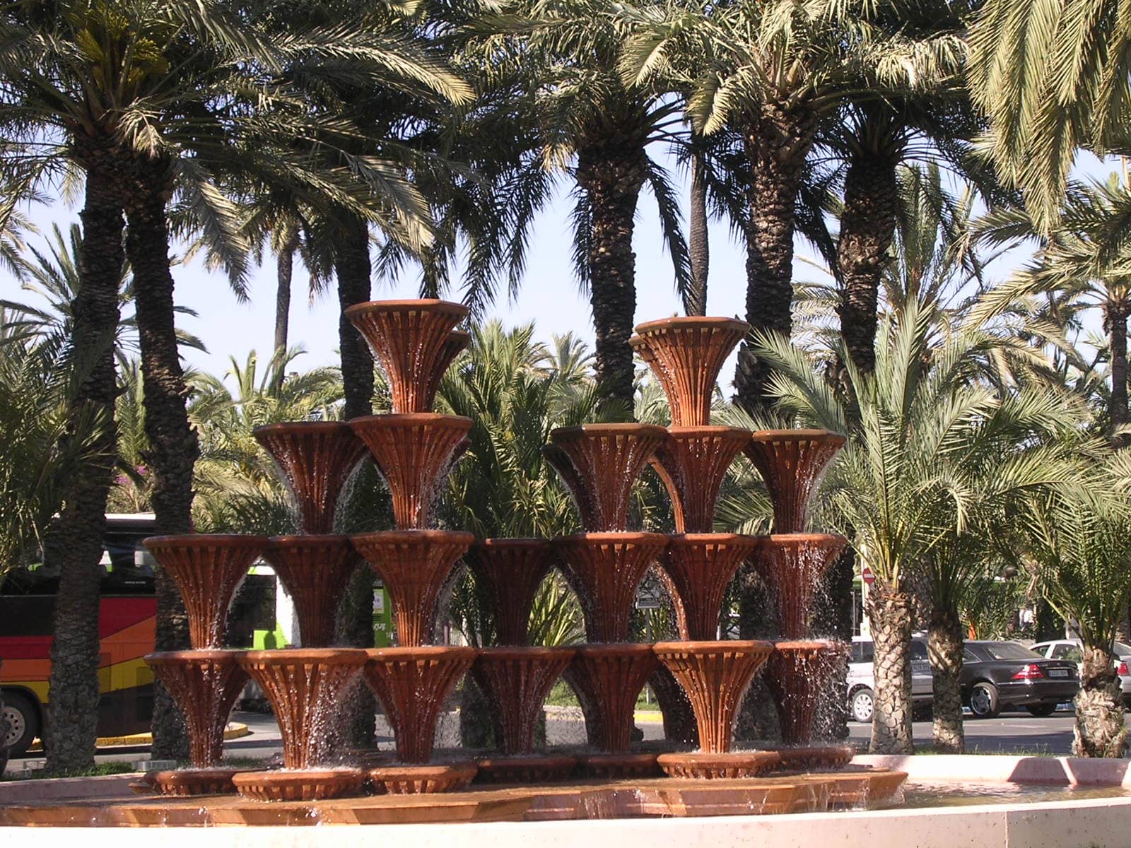 Central Fountain and Benches