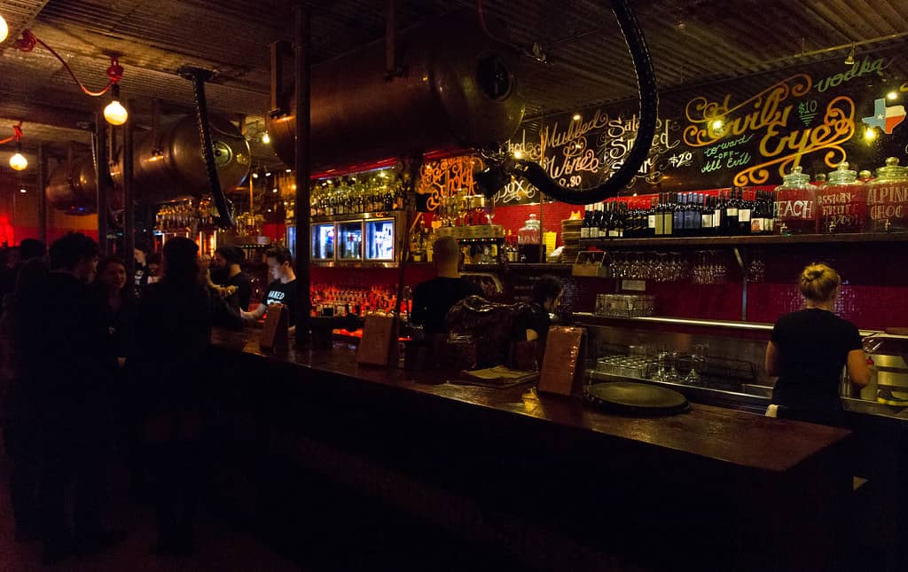 Lively Bar and Restaurant Scene