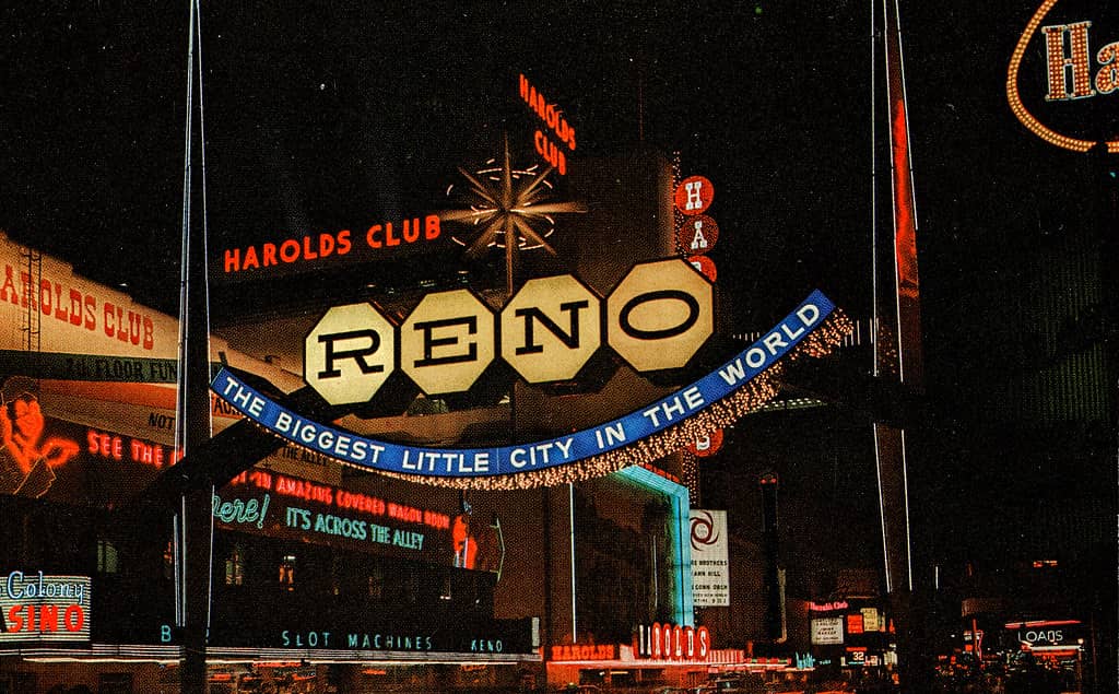 Downtown Reno's Neon Glow