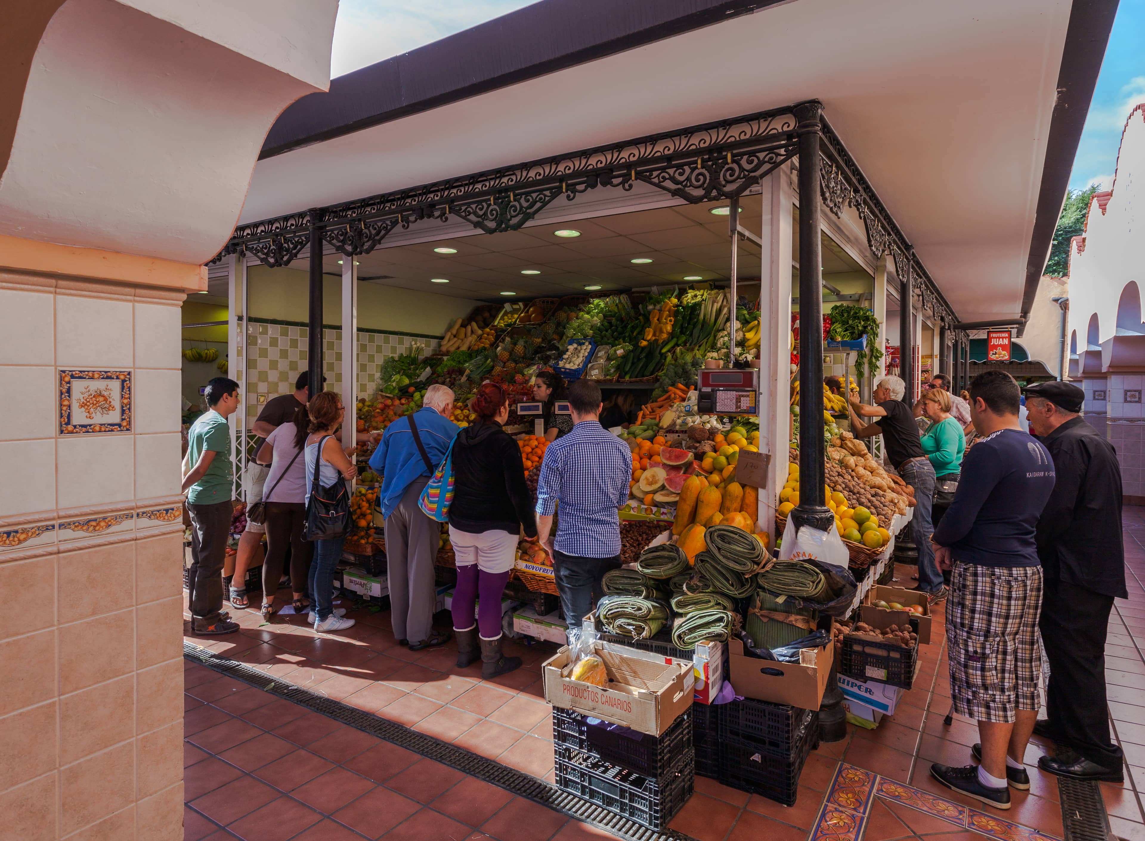 Vibrant Produce Stalls