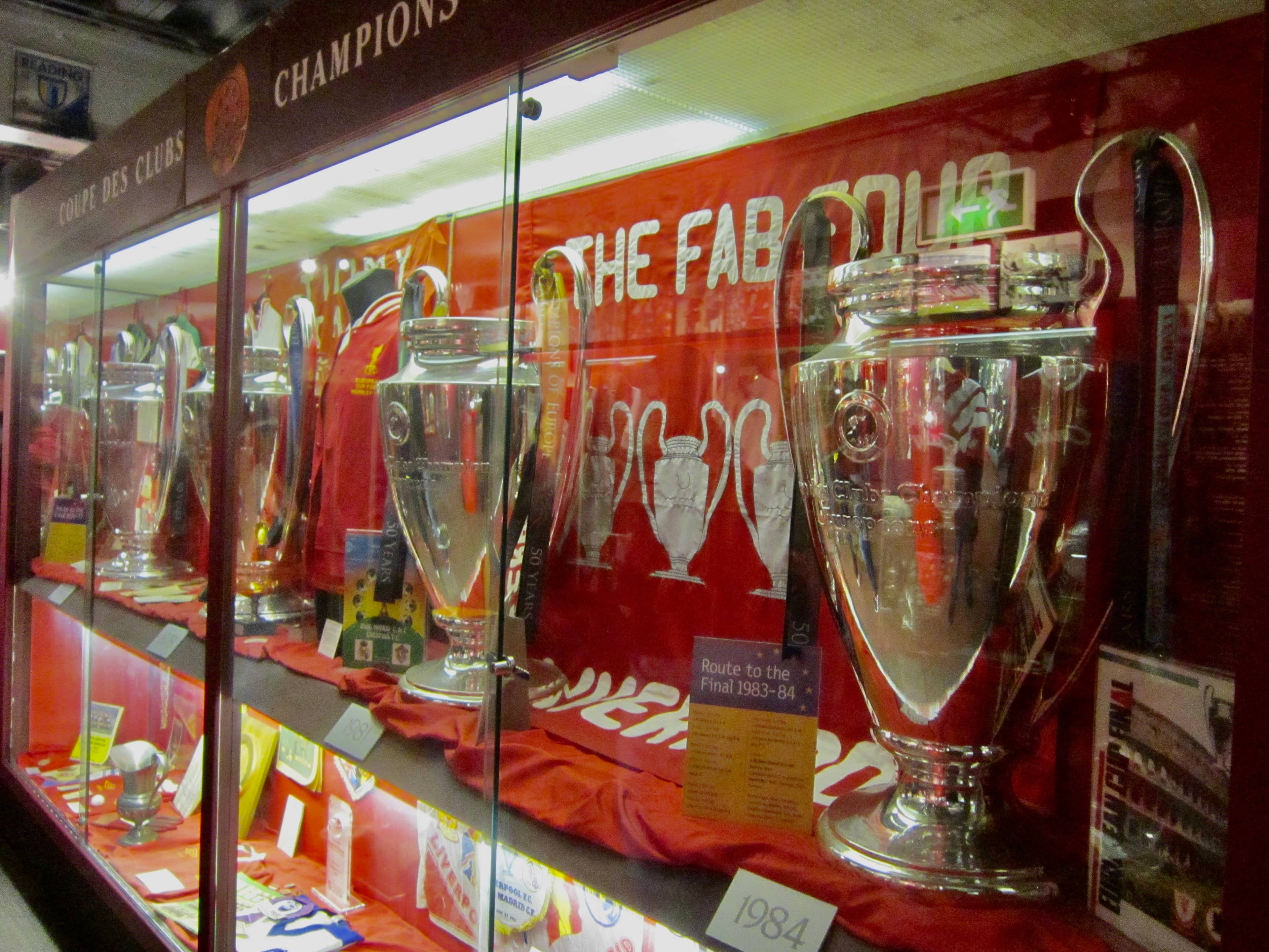 Liverpool FC Museum Exhibits