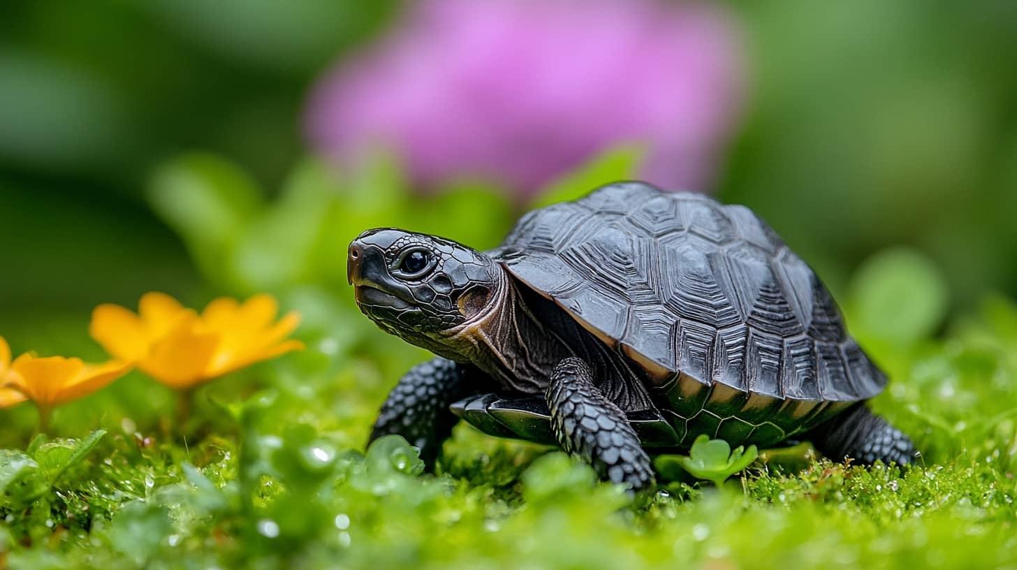 Tranquil Pond with Koi and Turtles