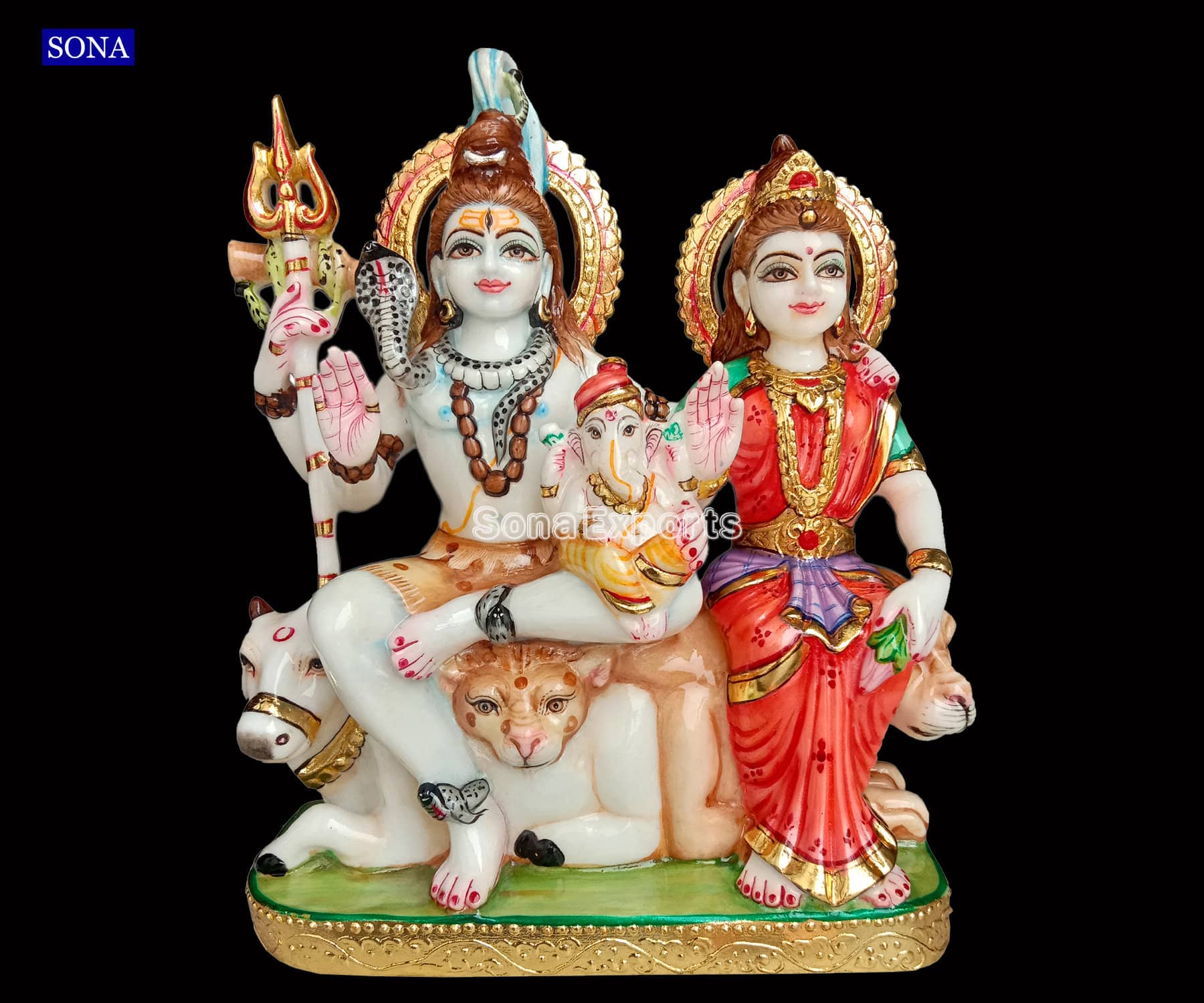 Shiva and Parvati Idols