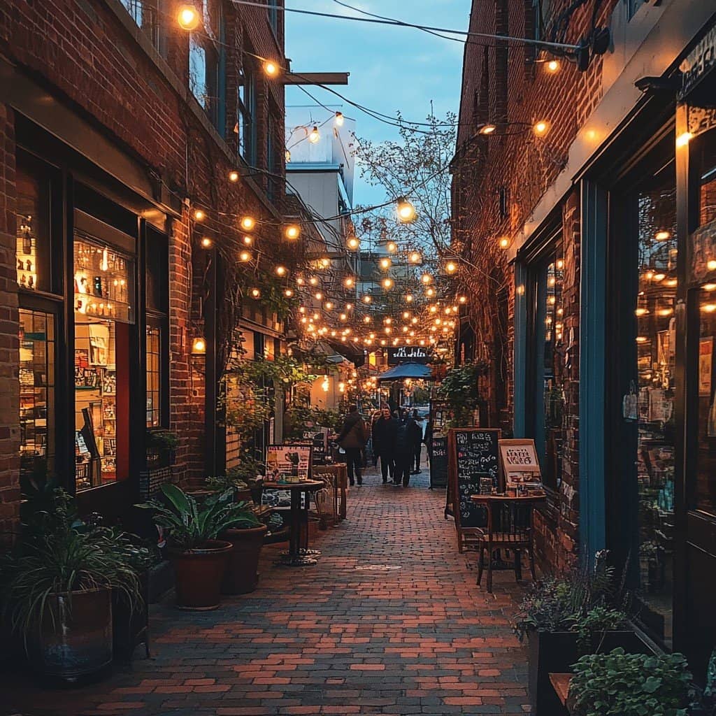 Chic Boutiques & Cafes