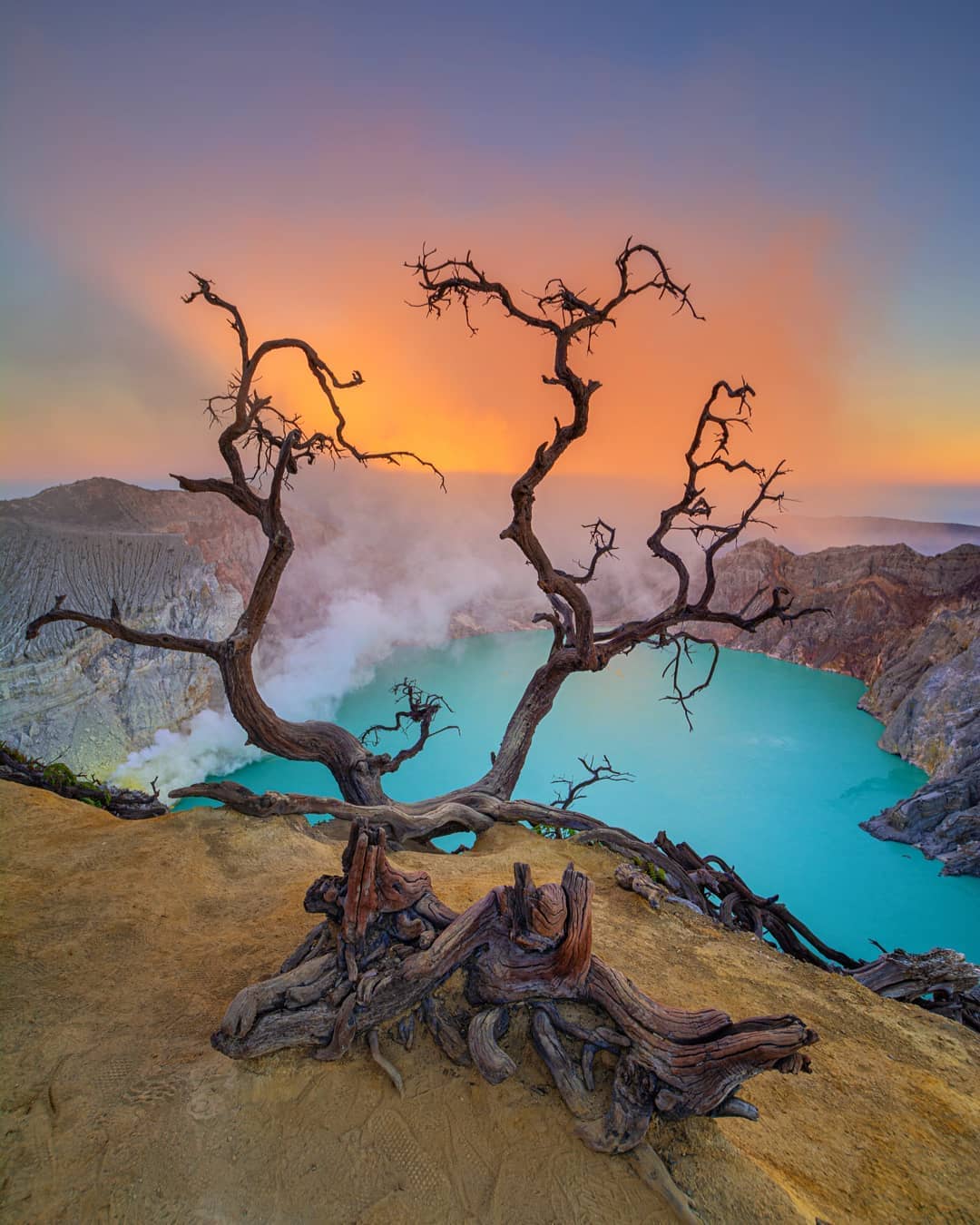 Sunrise Over the Volcano
