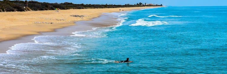 Atlantic Ocean Beach at Sebastian Inlet State Park Florida