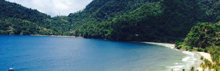 View of Maracas Bay from Hilltop Bar