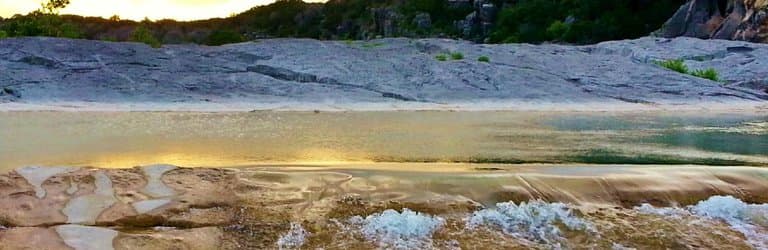 Sunset at Pederrnales Falls