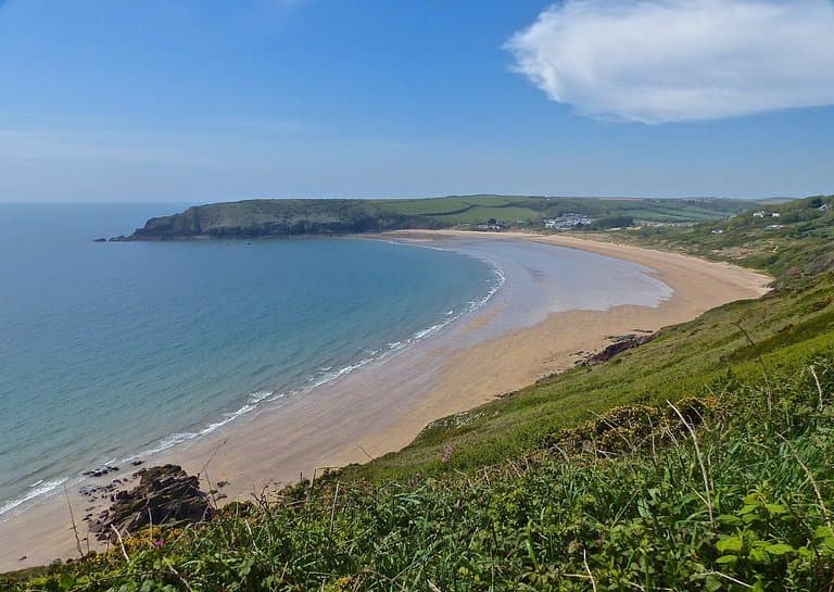 Freshwater East Beach on the Pembrokeshire Coast, West Wales