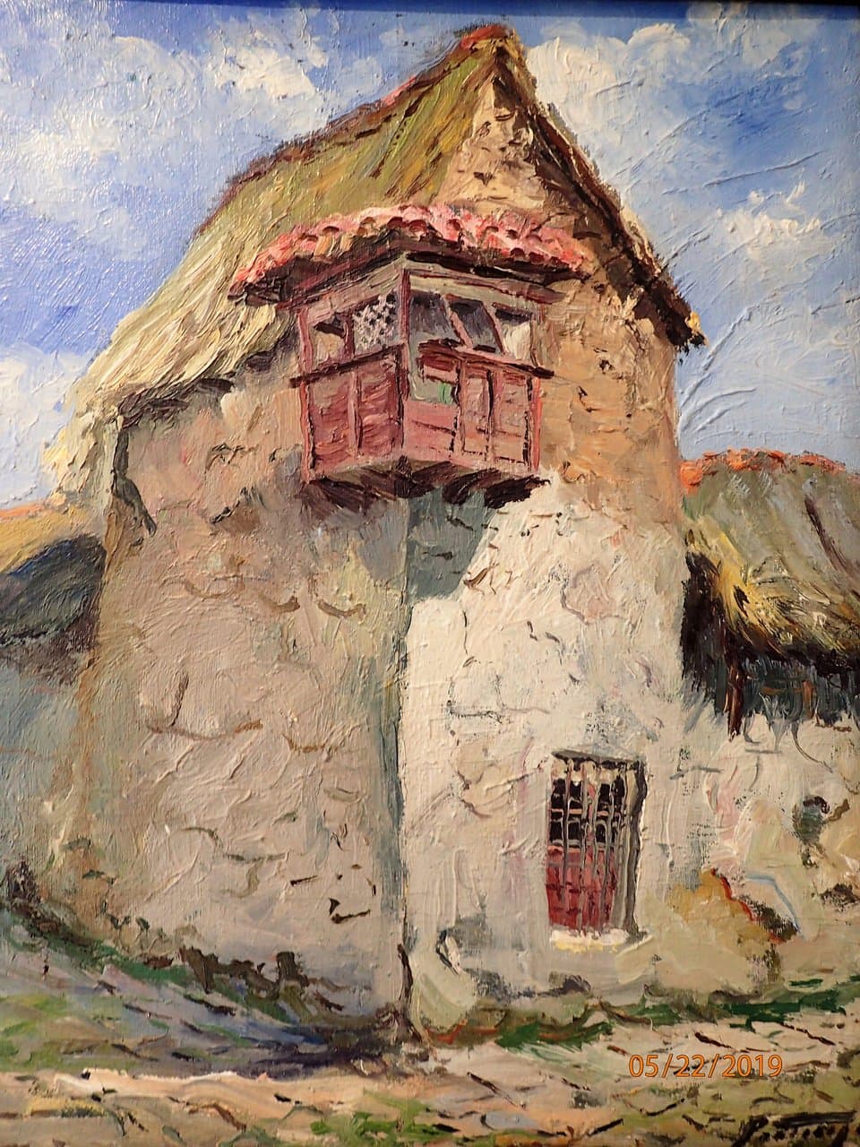 painted portrayal of the balcony from the Carlos Dreyer Museum