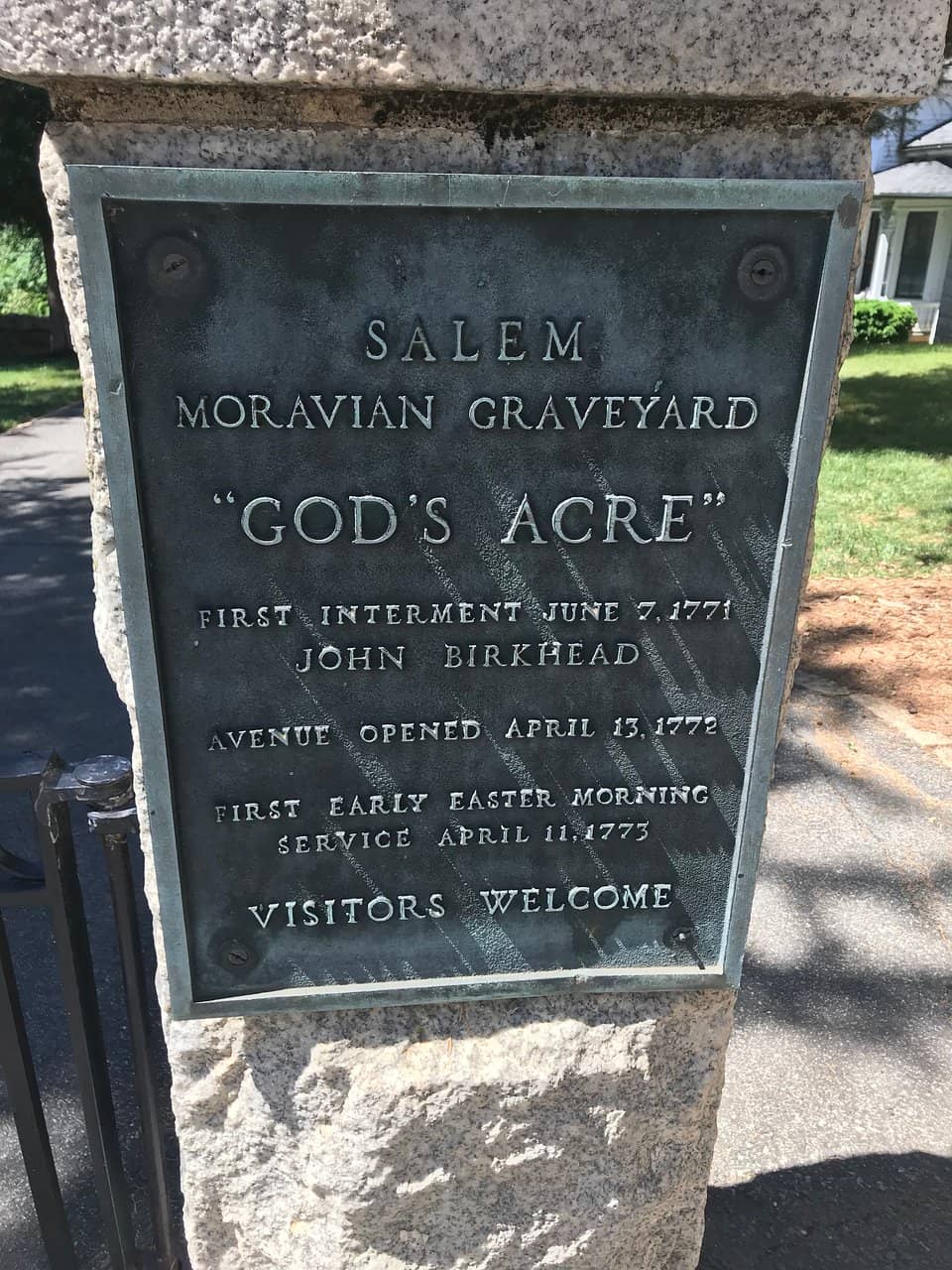 Historic Moravian Gravesites