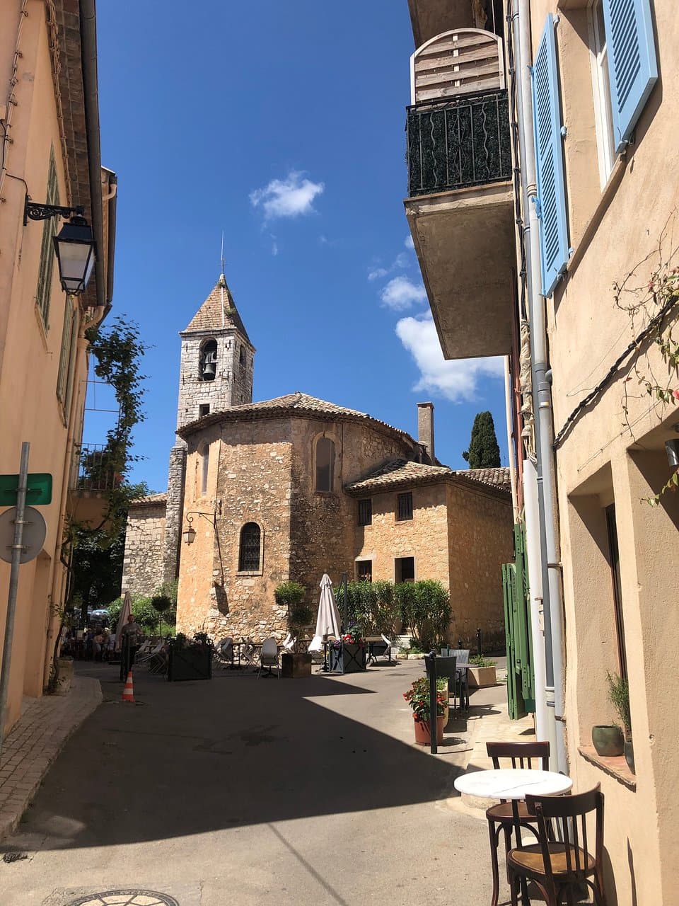Approaching the church from the east
