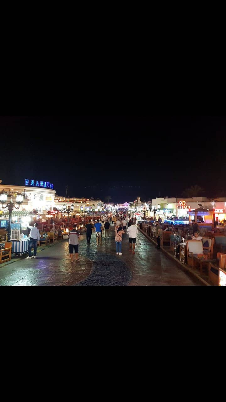 Vibrant Promenade Stroll