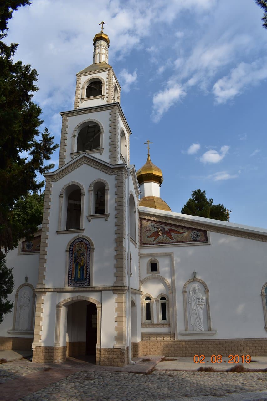 bell tower and main entrance
