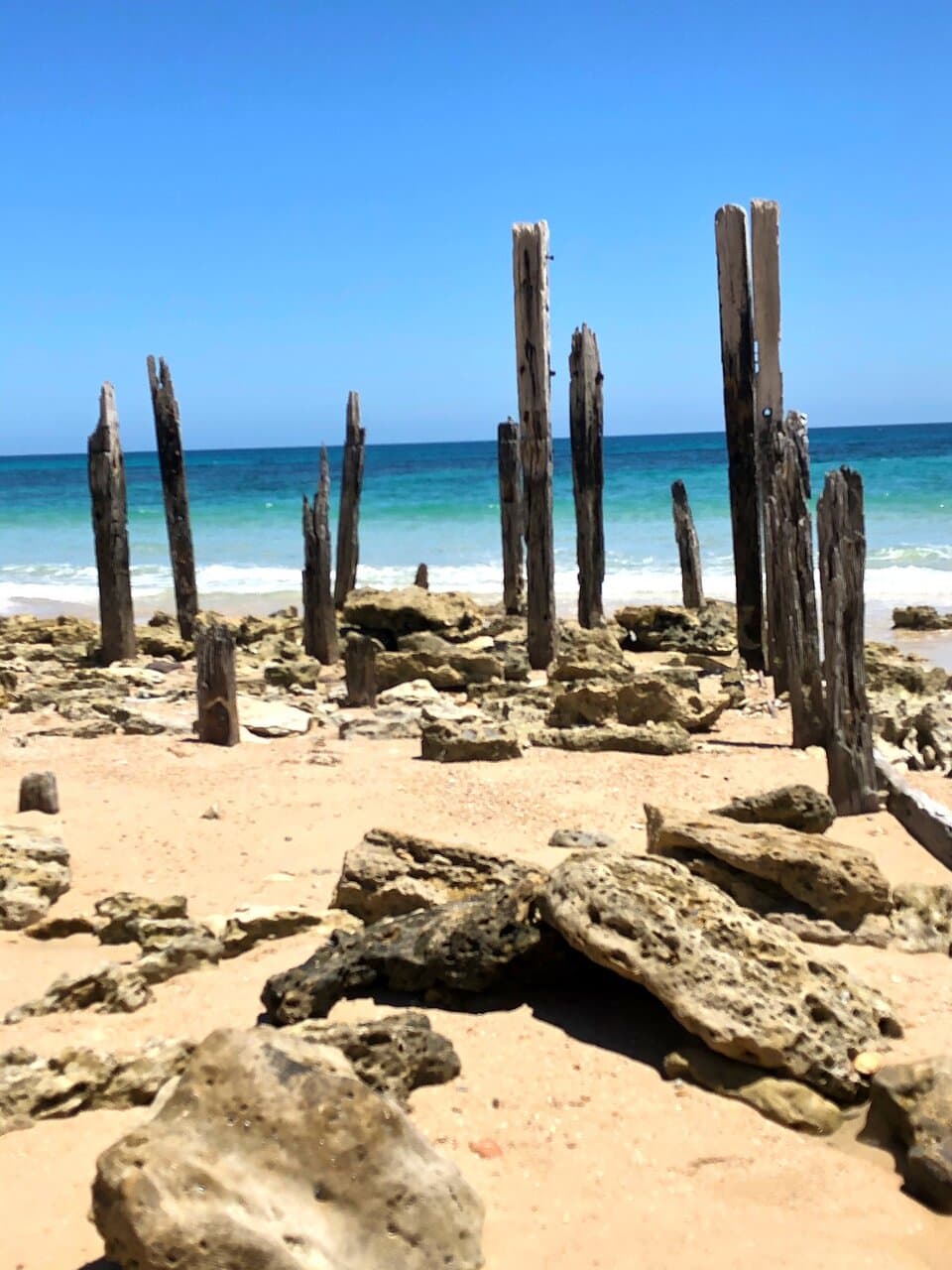 Port Willunga Beach Jetty Pylons