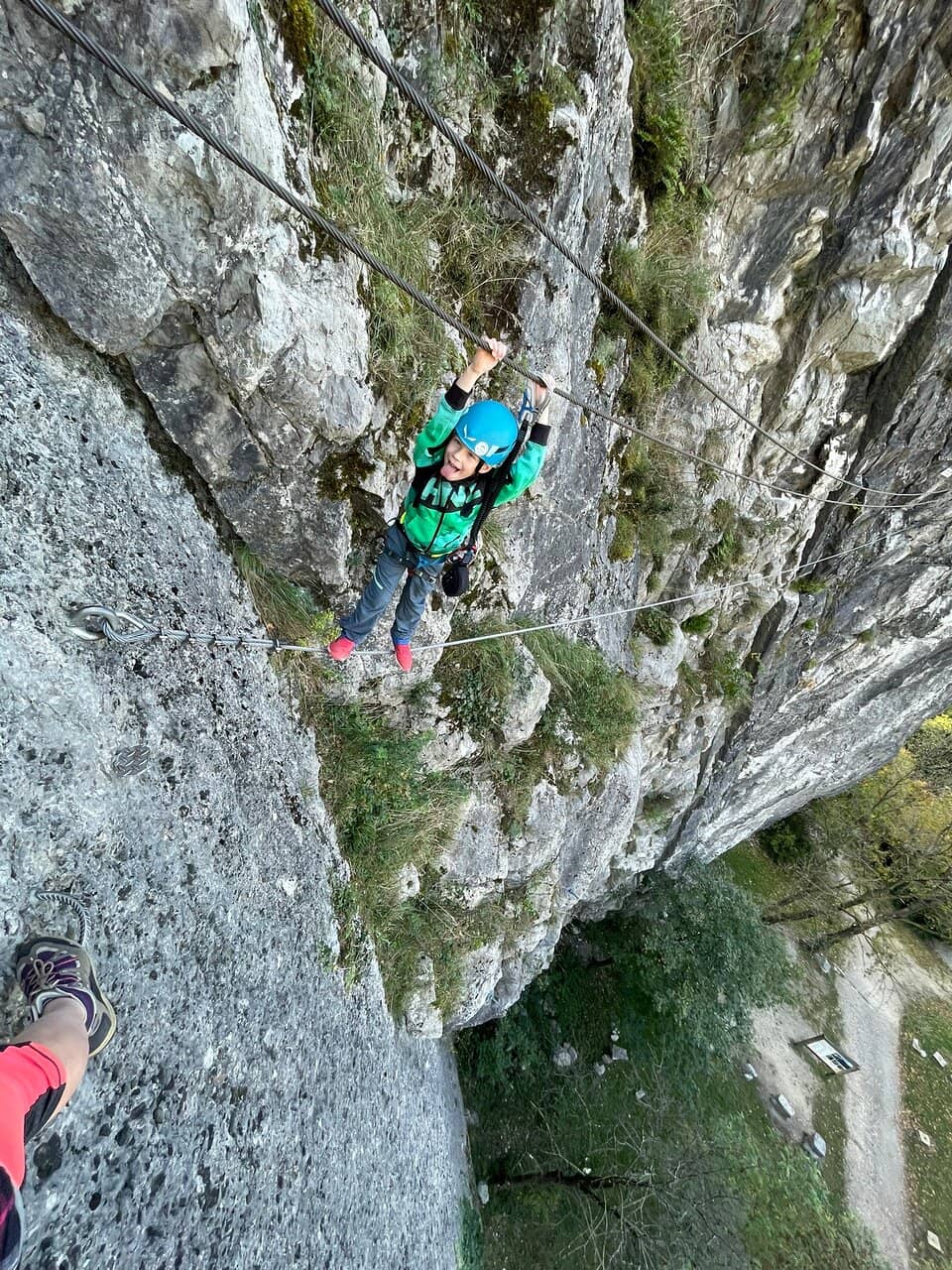 The Via Ferrata Ascent