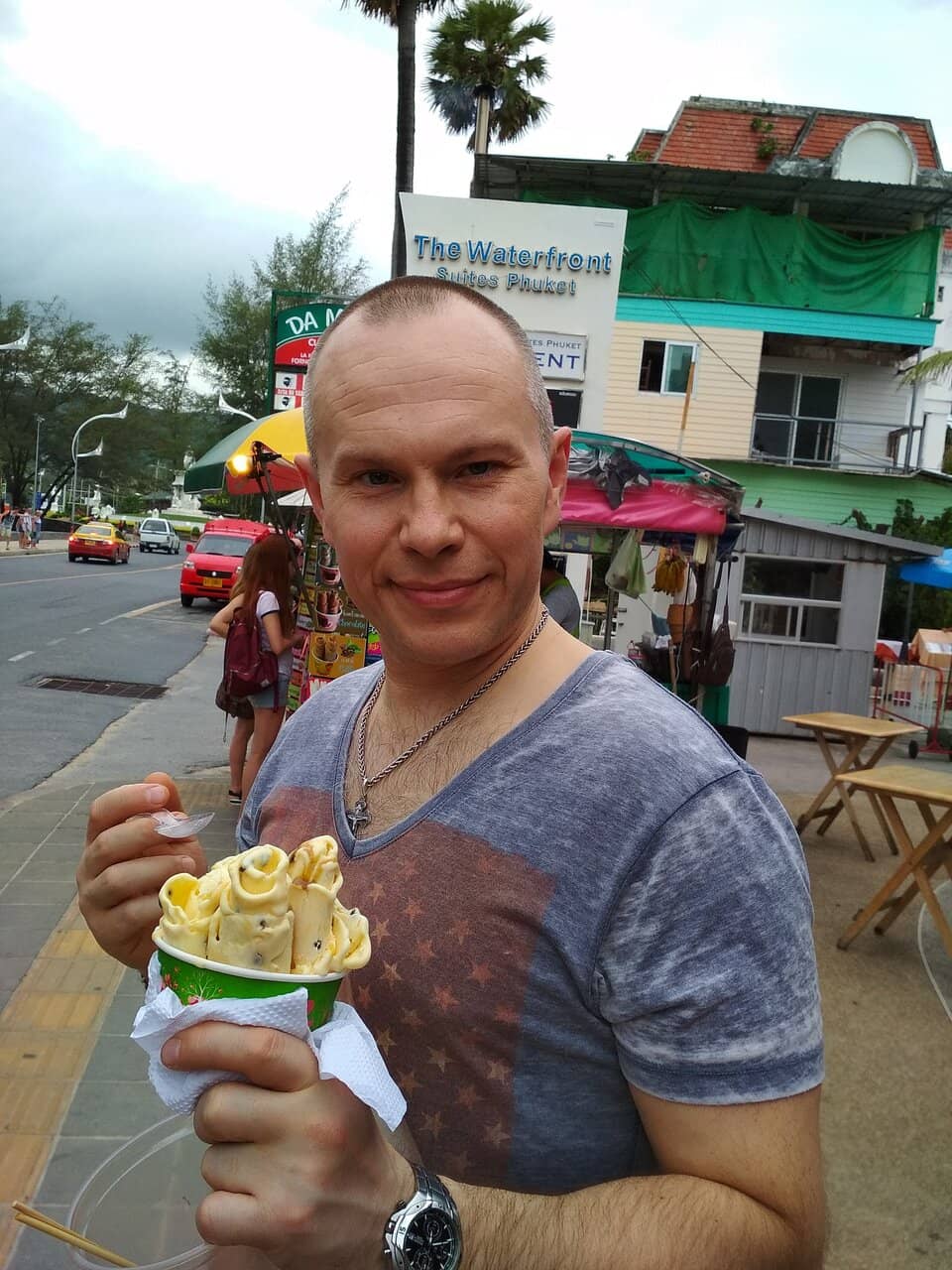 Vibrant Street Food Stalls