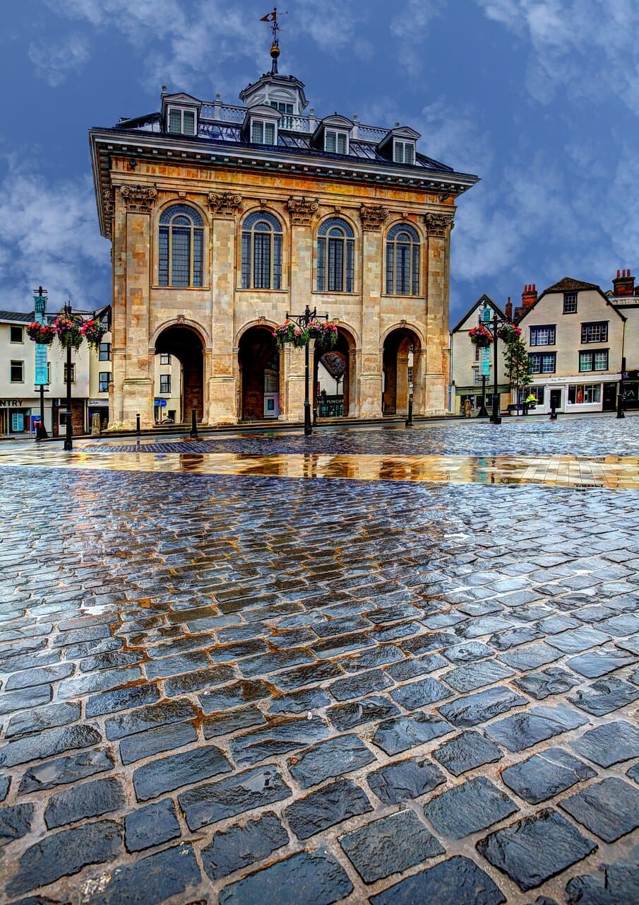 View from Market Place towards the museum