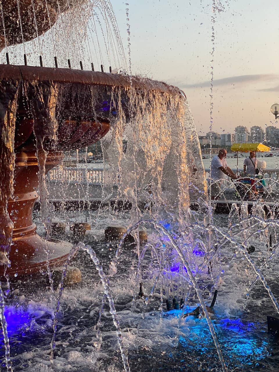 Durgam Cheruvu Lake Fountain