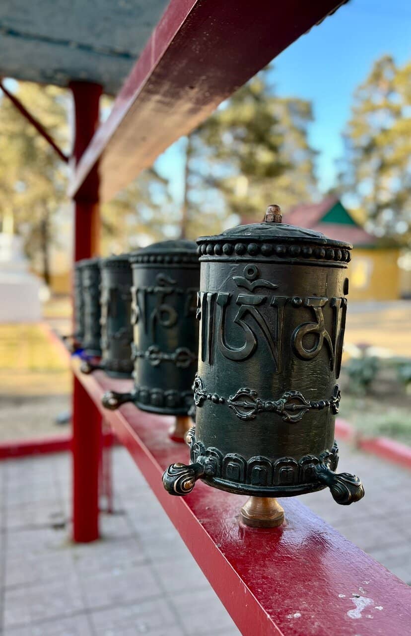 Prayer Wheels & Butter Lamps