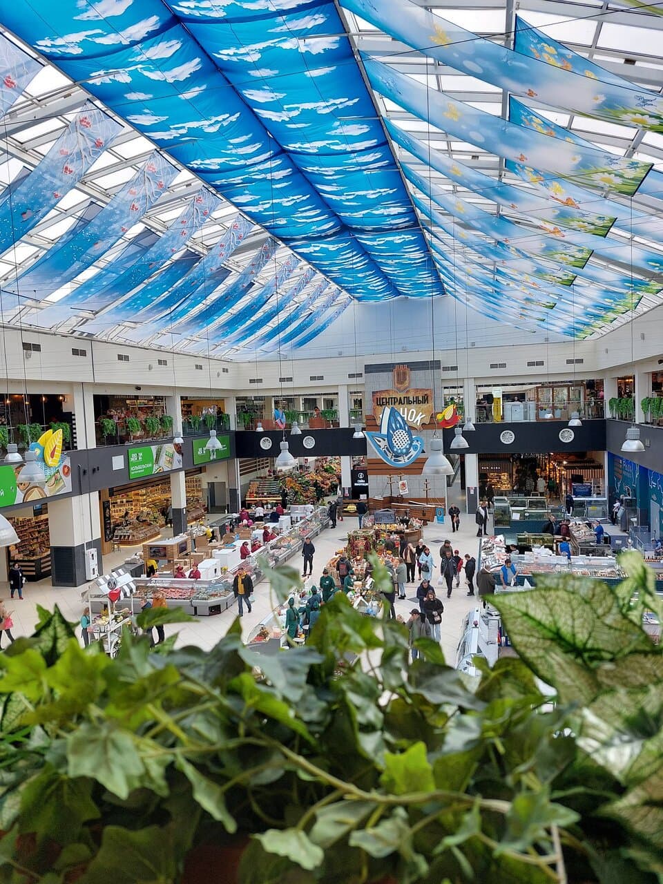 Вид со второго этажа рынка