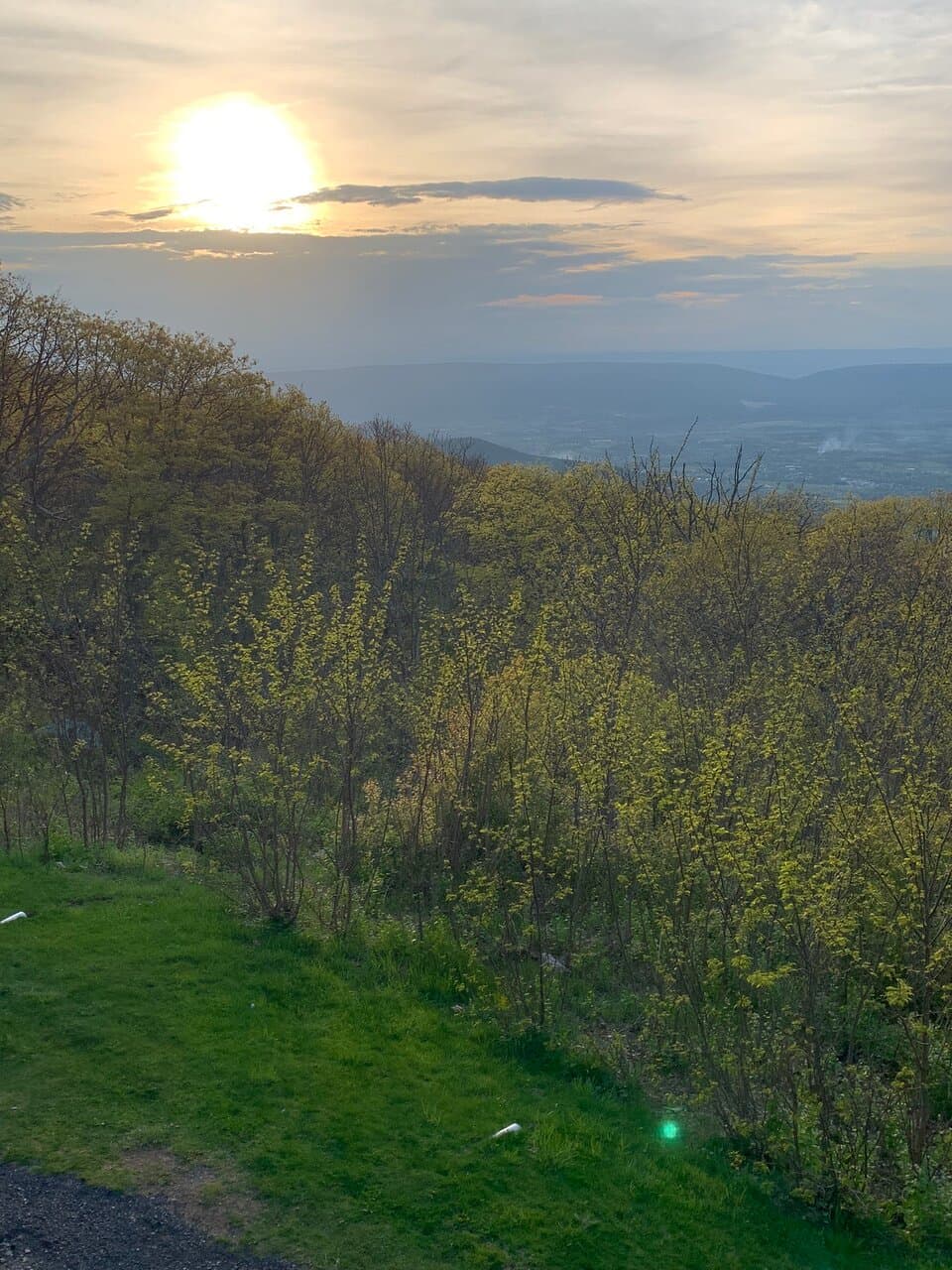 The sun is going down
